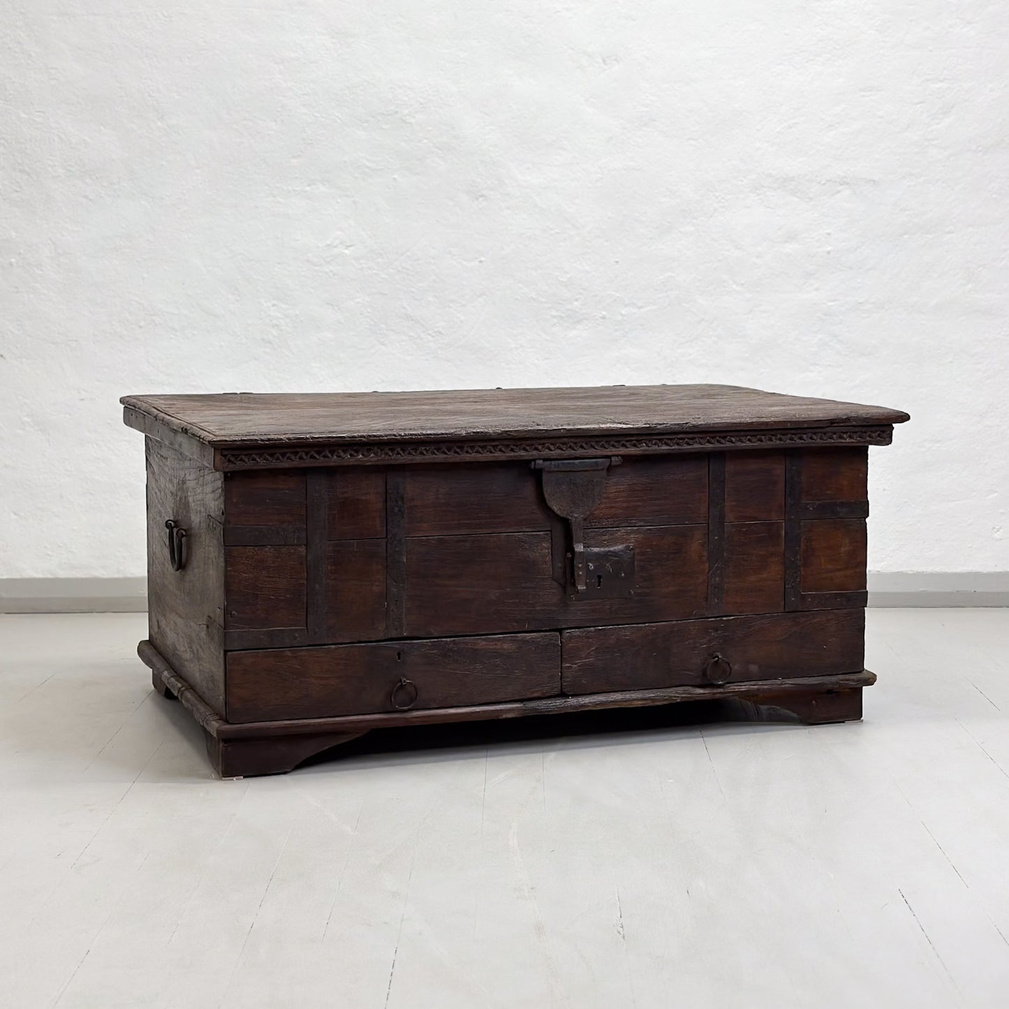Vintage Teak Chest with Drawers
