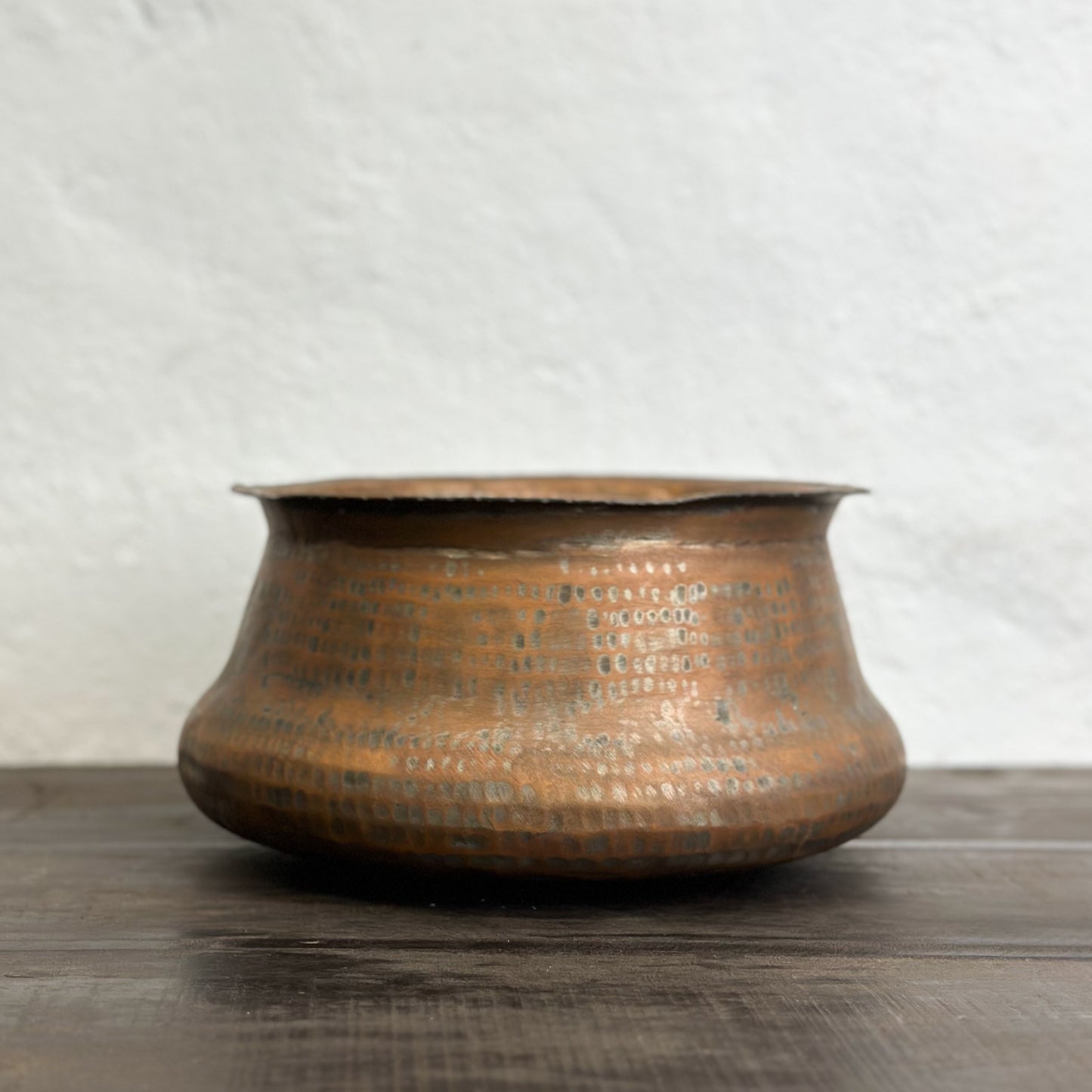 Simple Hammered Copper Pot