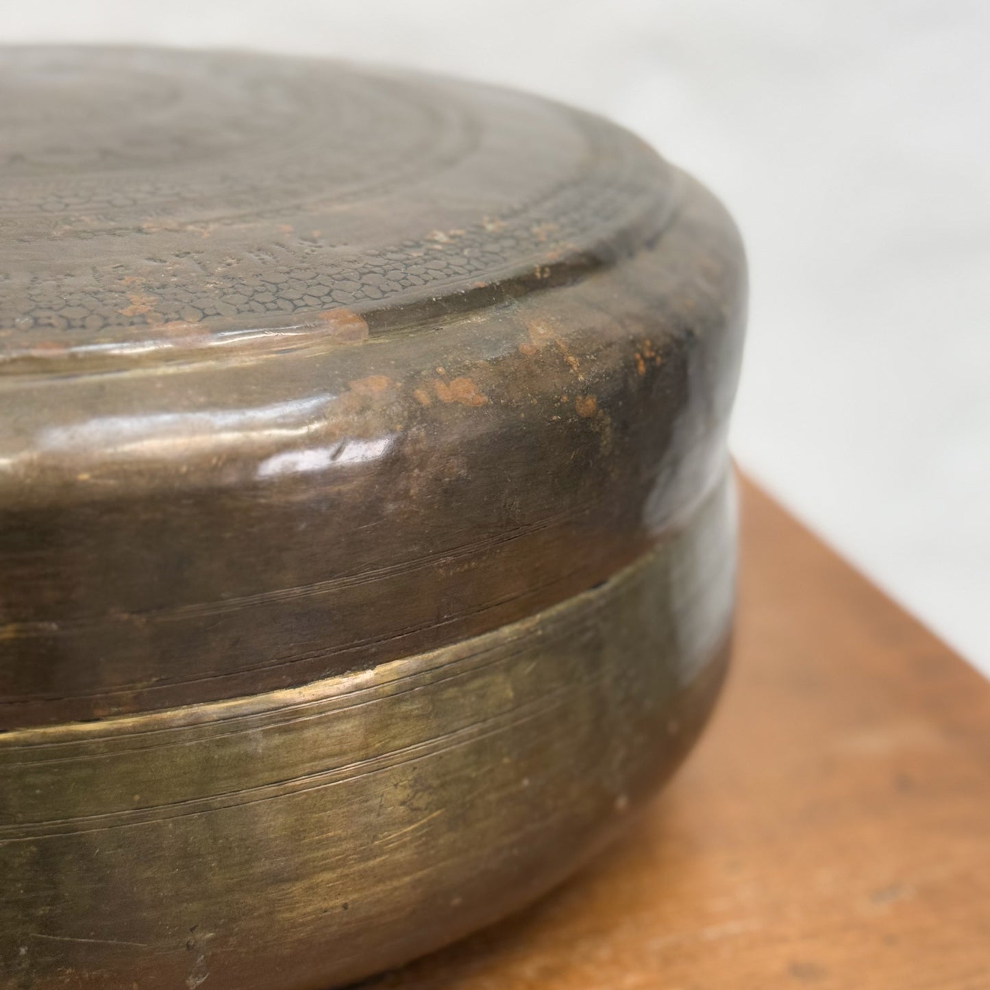 Extra Large Brass Chapati Box