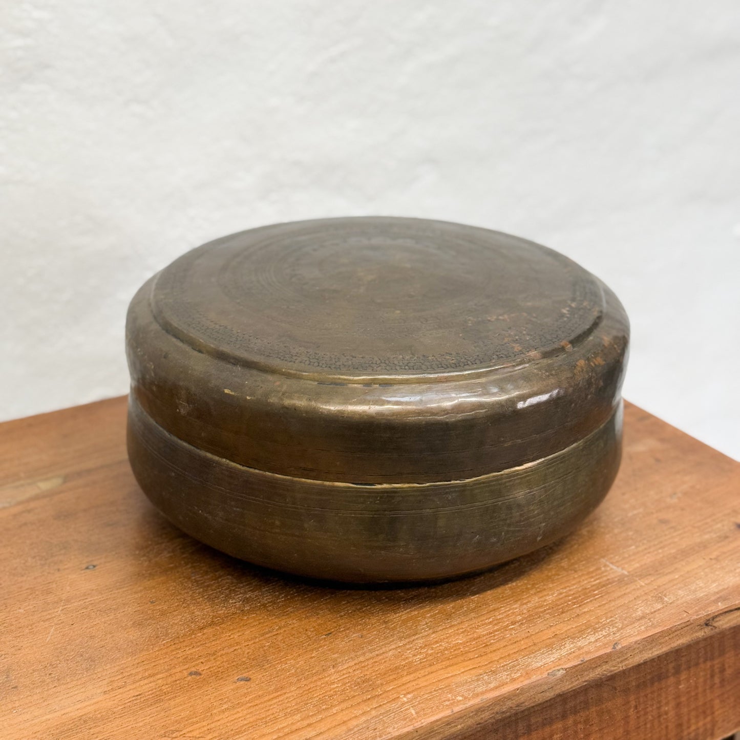 Extra Large Brass Chapati Box