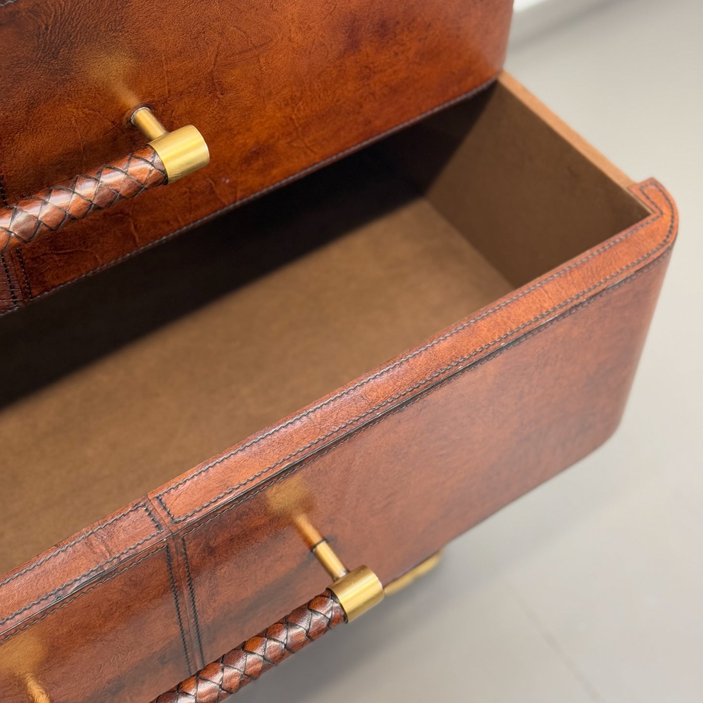 Leather 4 Drawer Chest