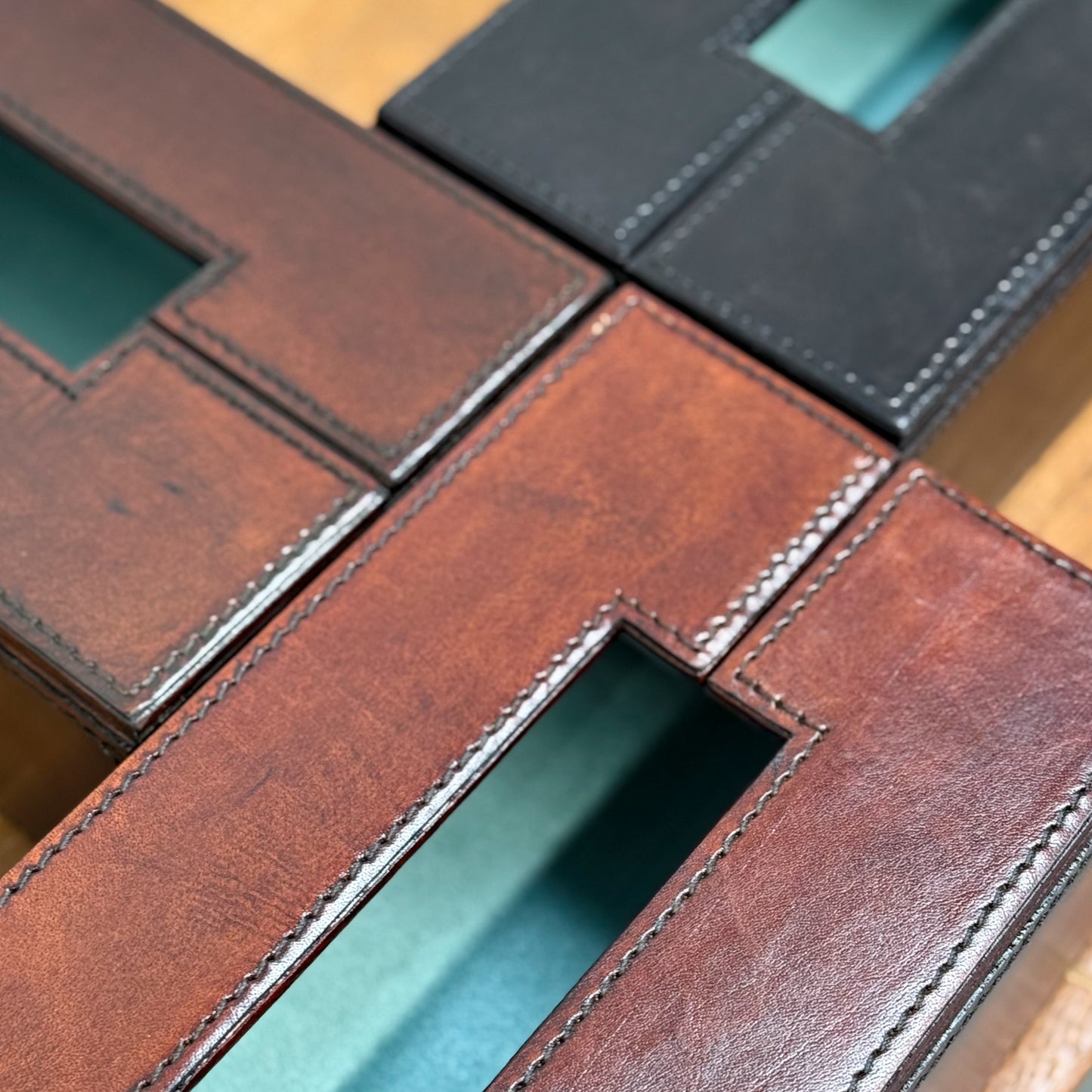 Simple Leather Tissue Box