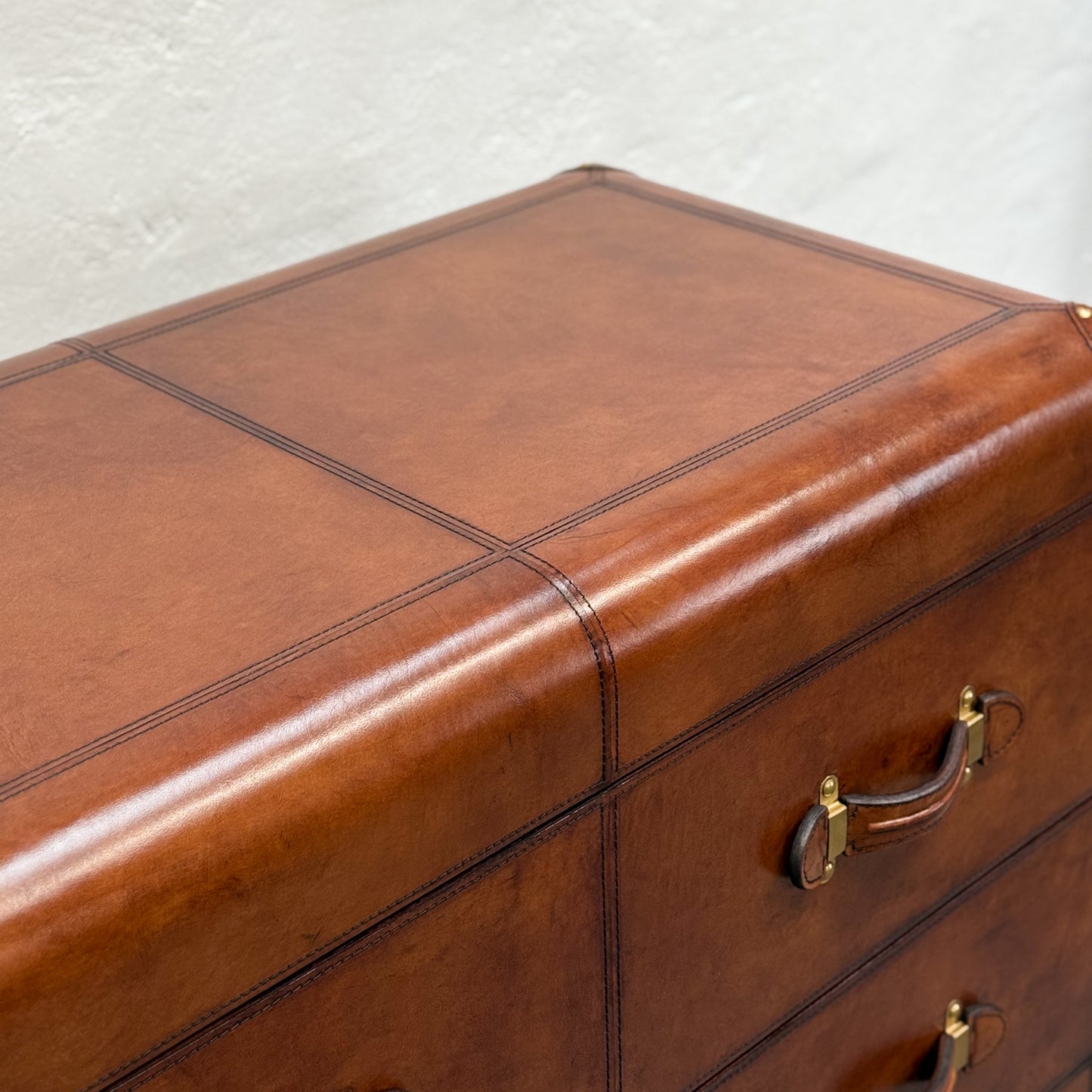 Leather 8 Drawer Chest