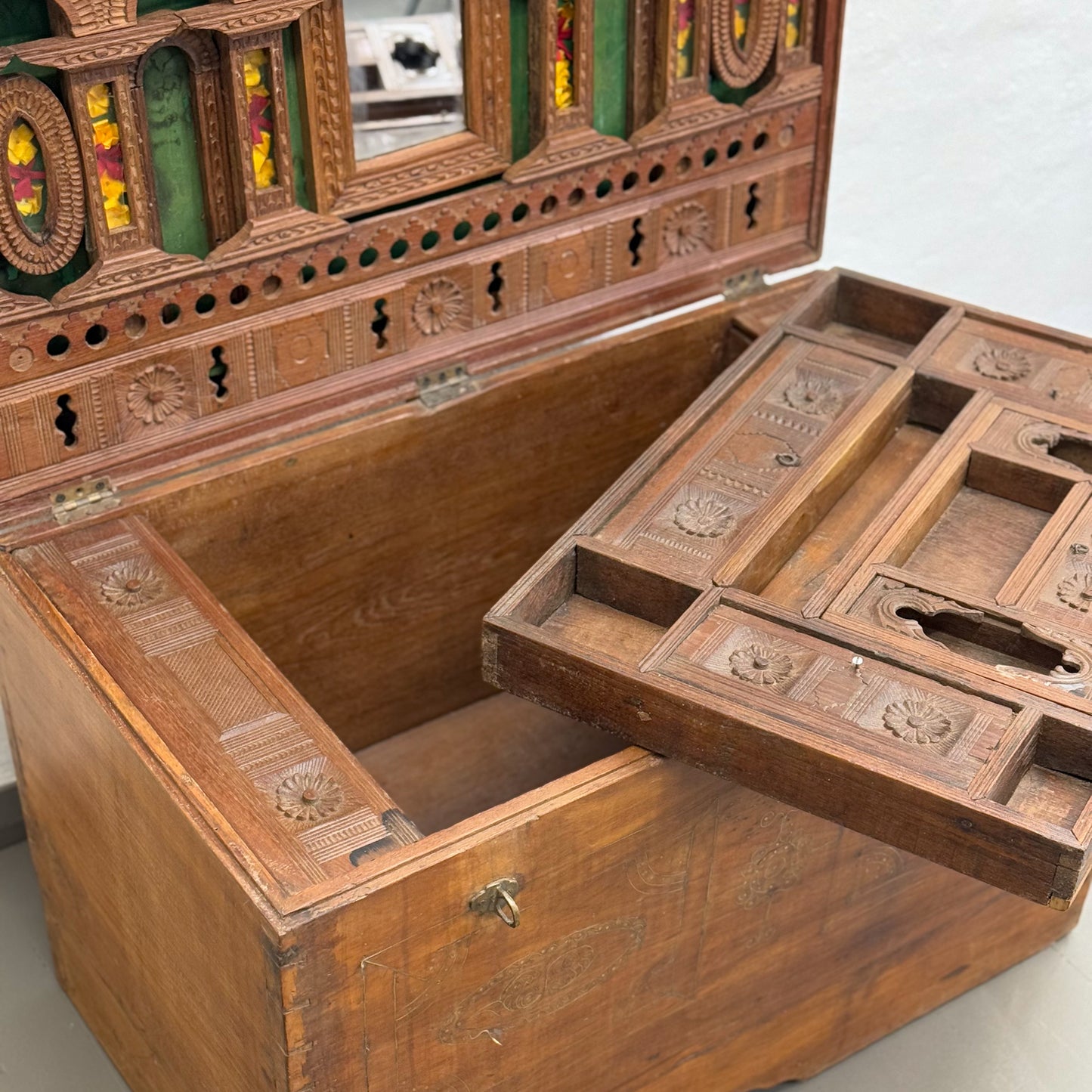 Vintage Tibetan Costume Chest