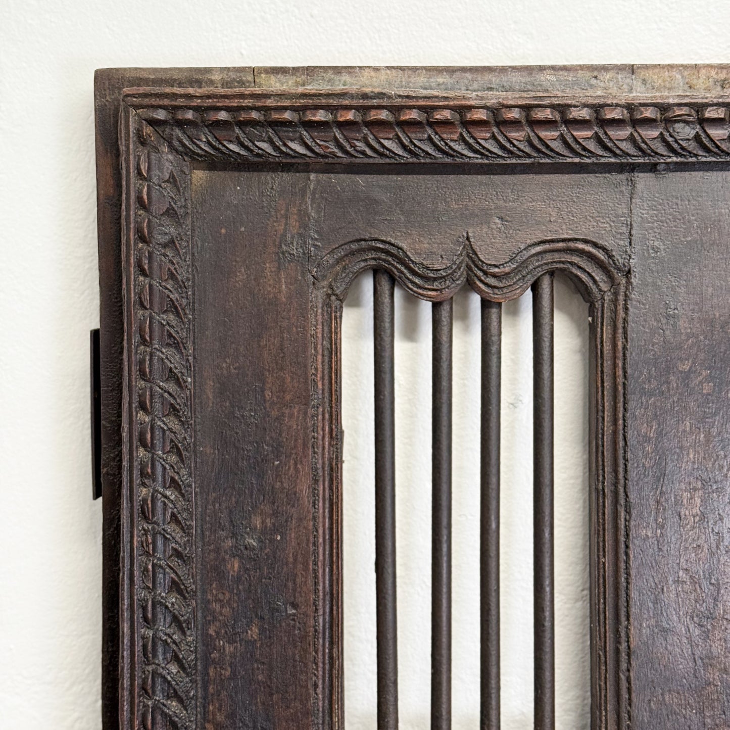 Teak & Iron Slatted Doors