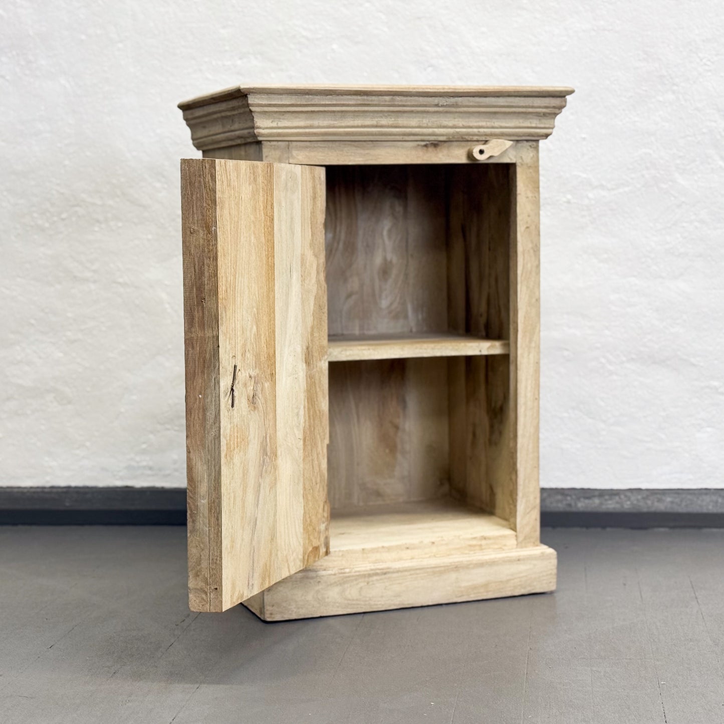 Carved Bedside Table Cabinet