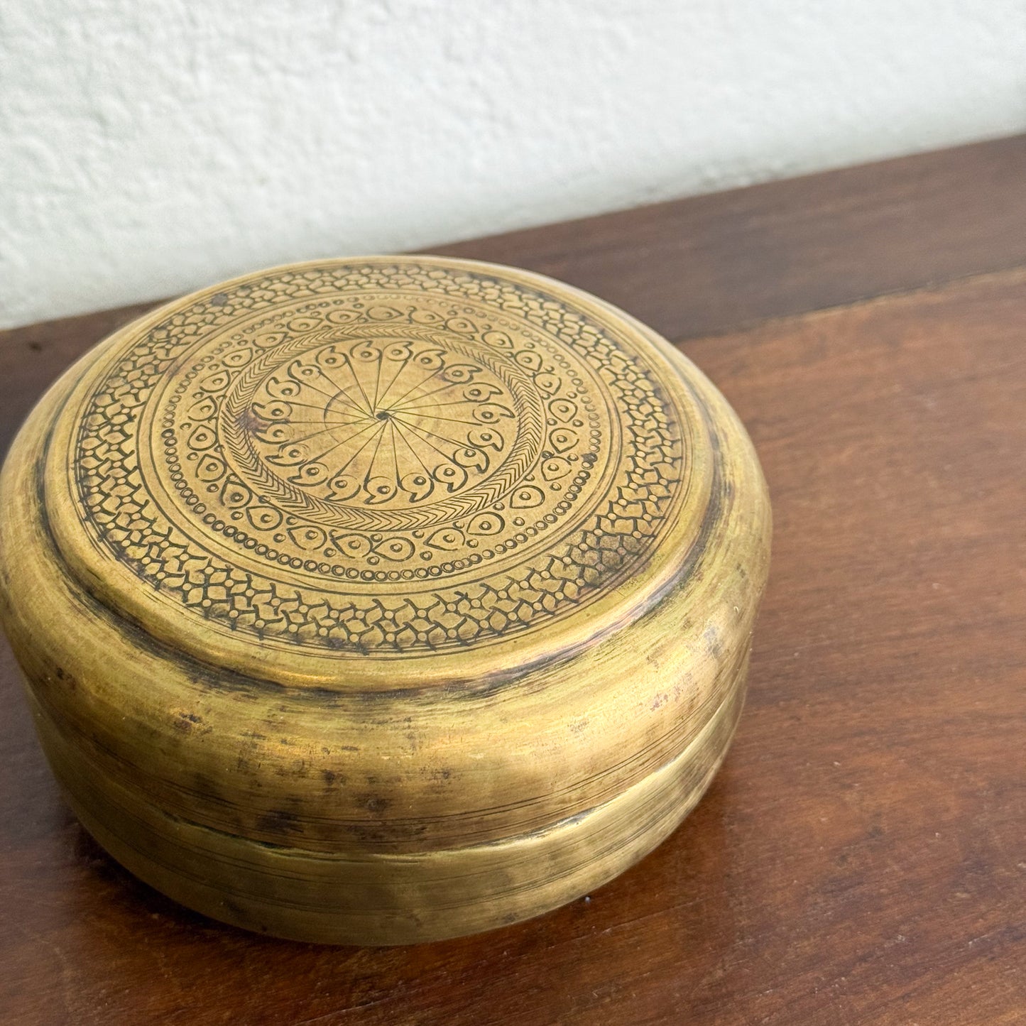 Small Brass Chapati Box I