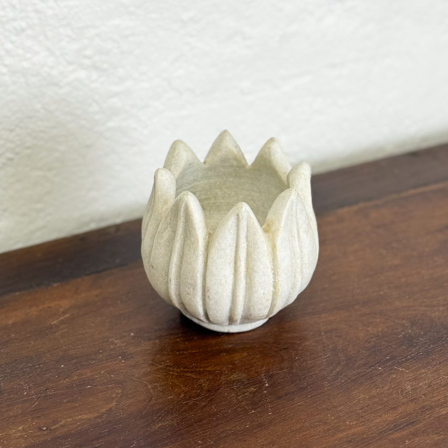 Marble Frangipani Candle Holder