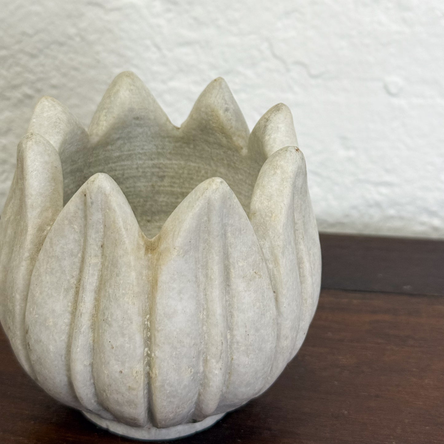 Marble Frangipani Candle Holder