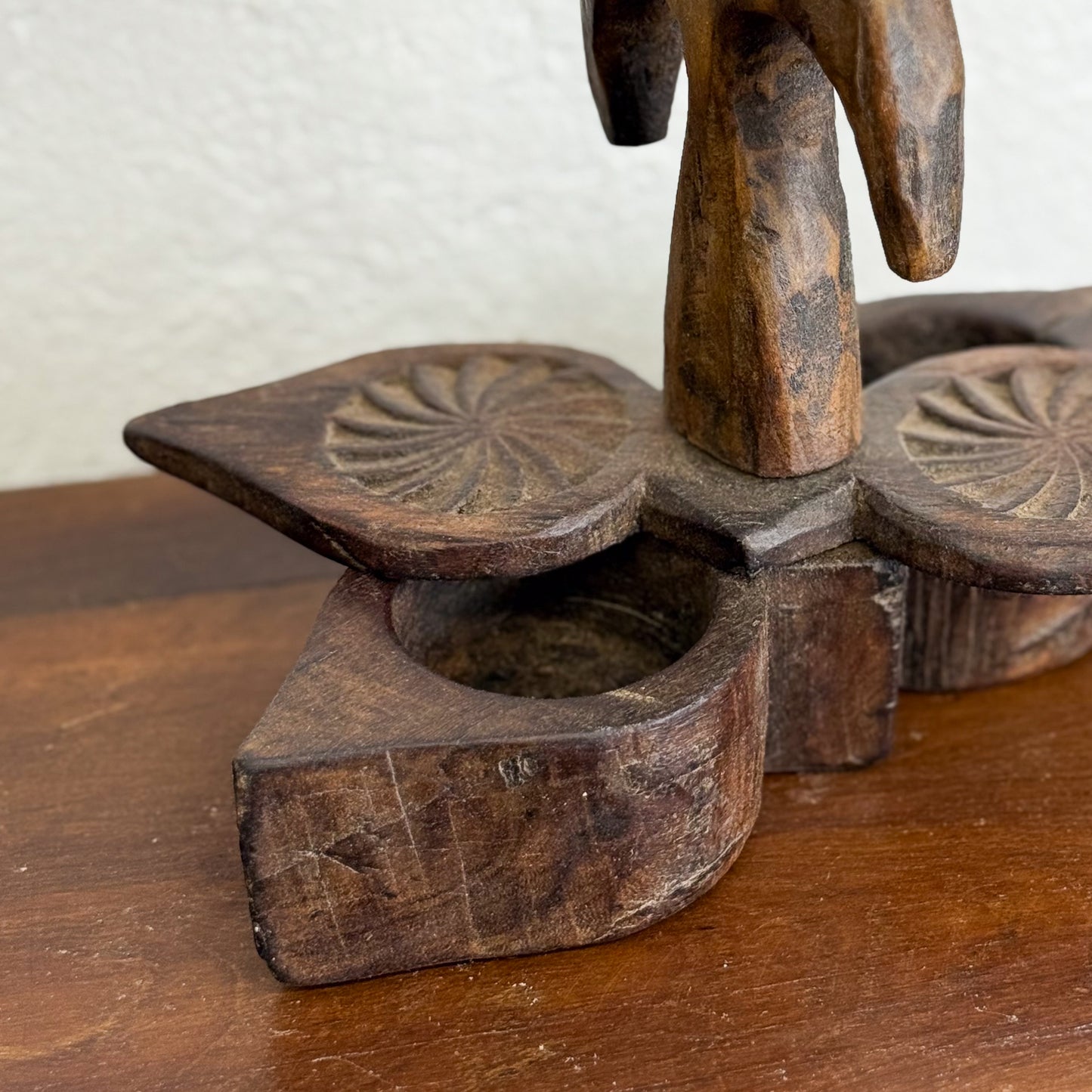 Carved Double Spice Box II