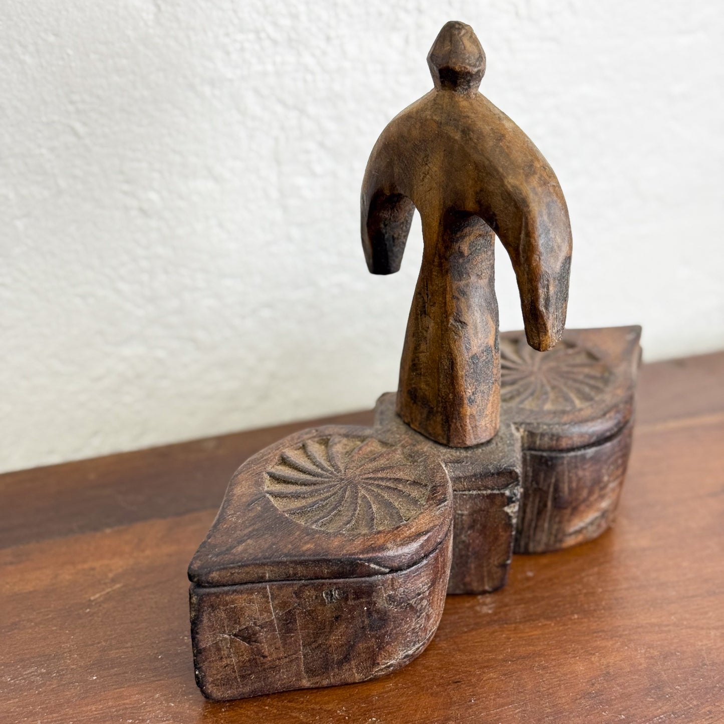 Carved Double Spice Box II