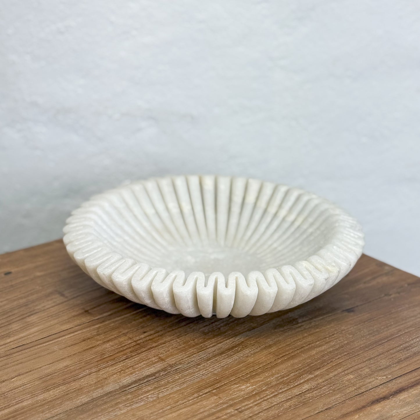 Ruffled Marble Bowl