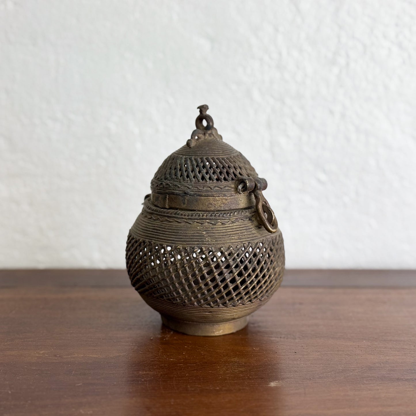 Lidded Brass Snuff Pot I