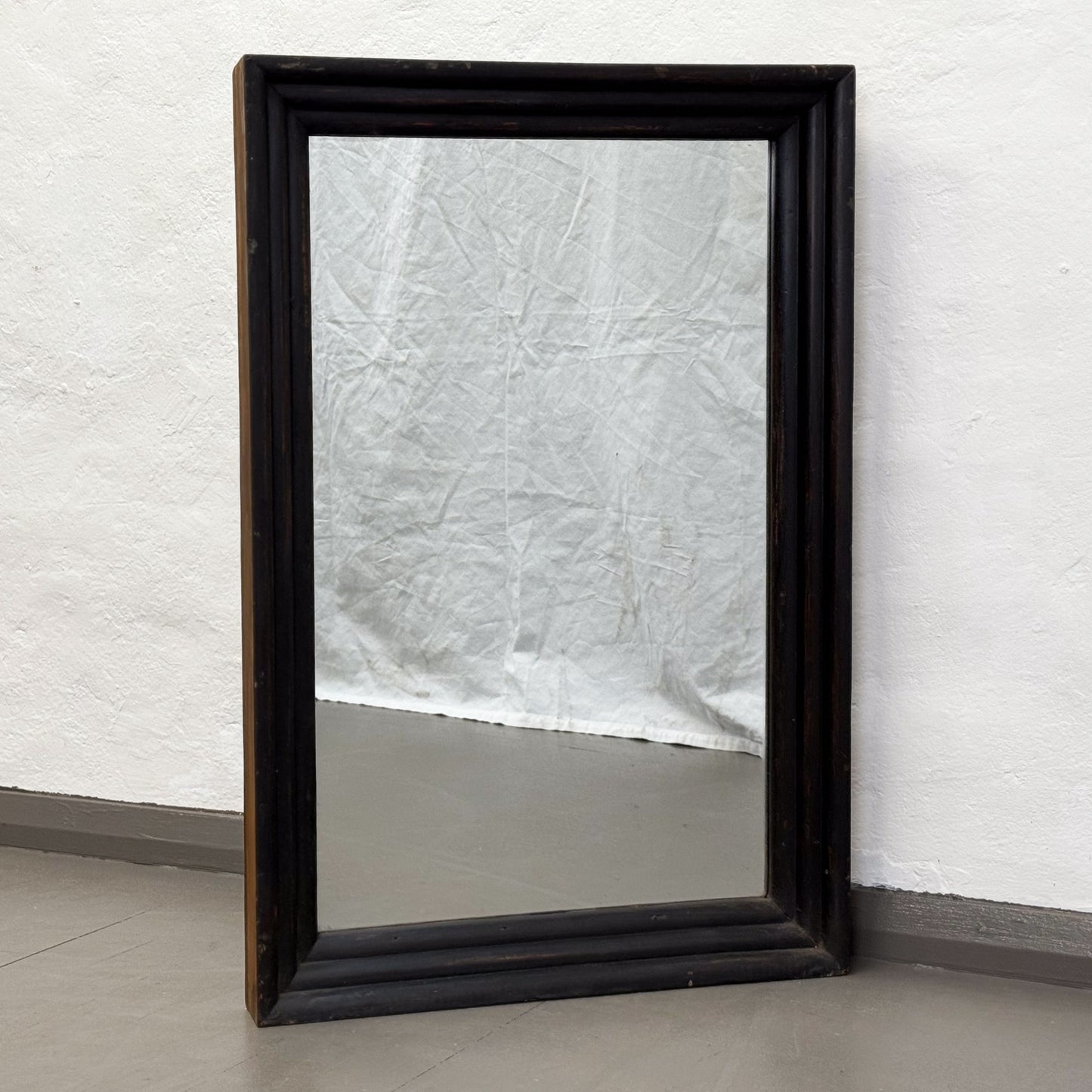 Simple Teak Framed Mirror I