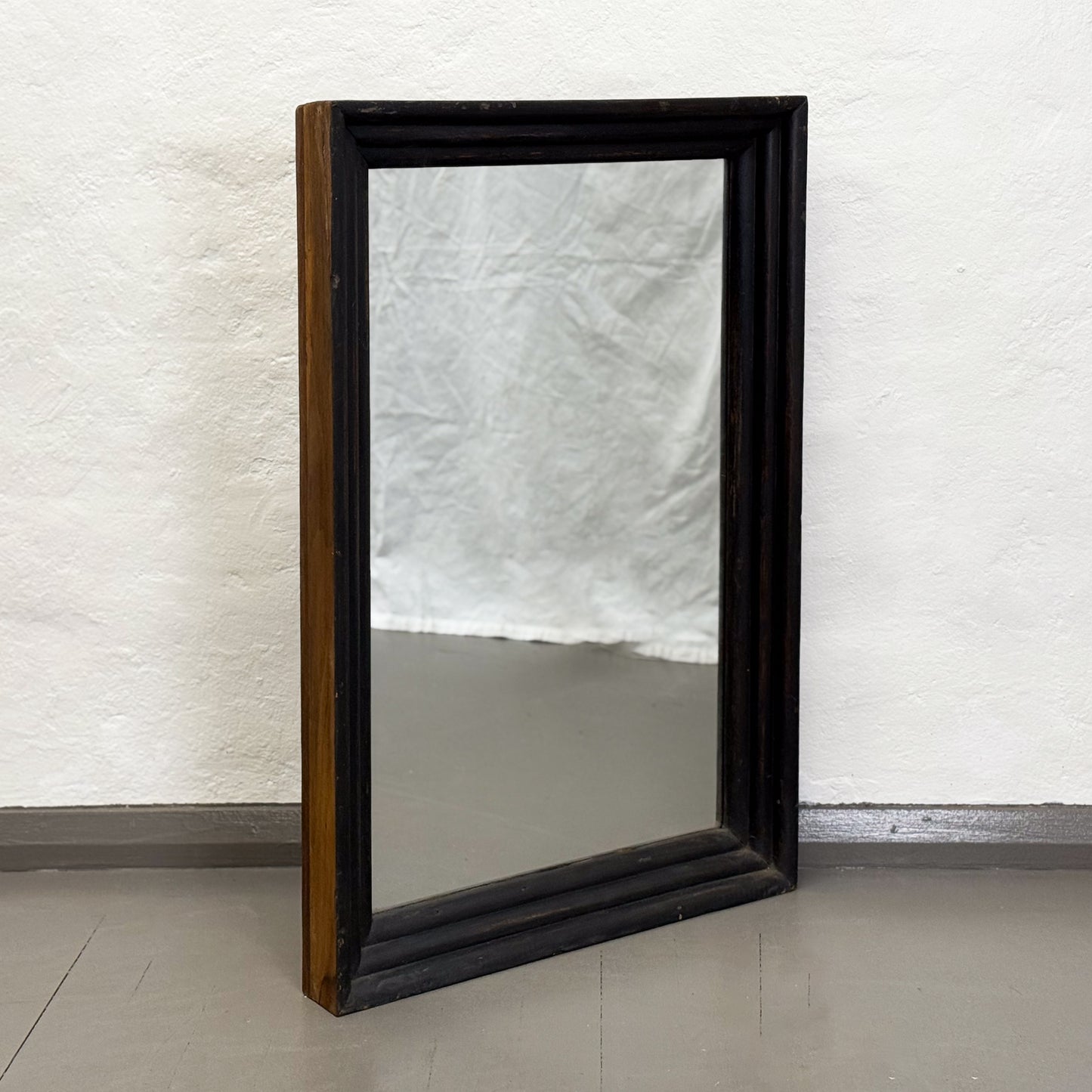 Simple Teak Framed Mirror I