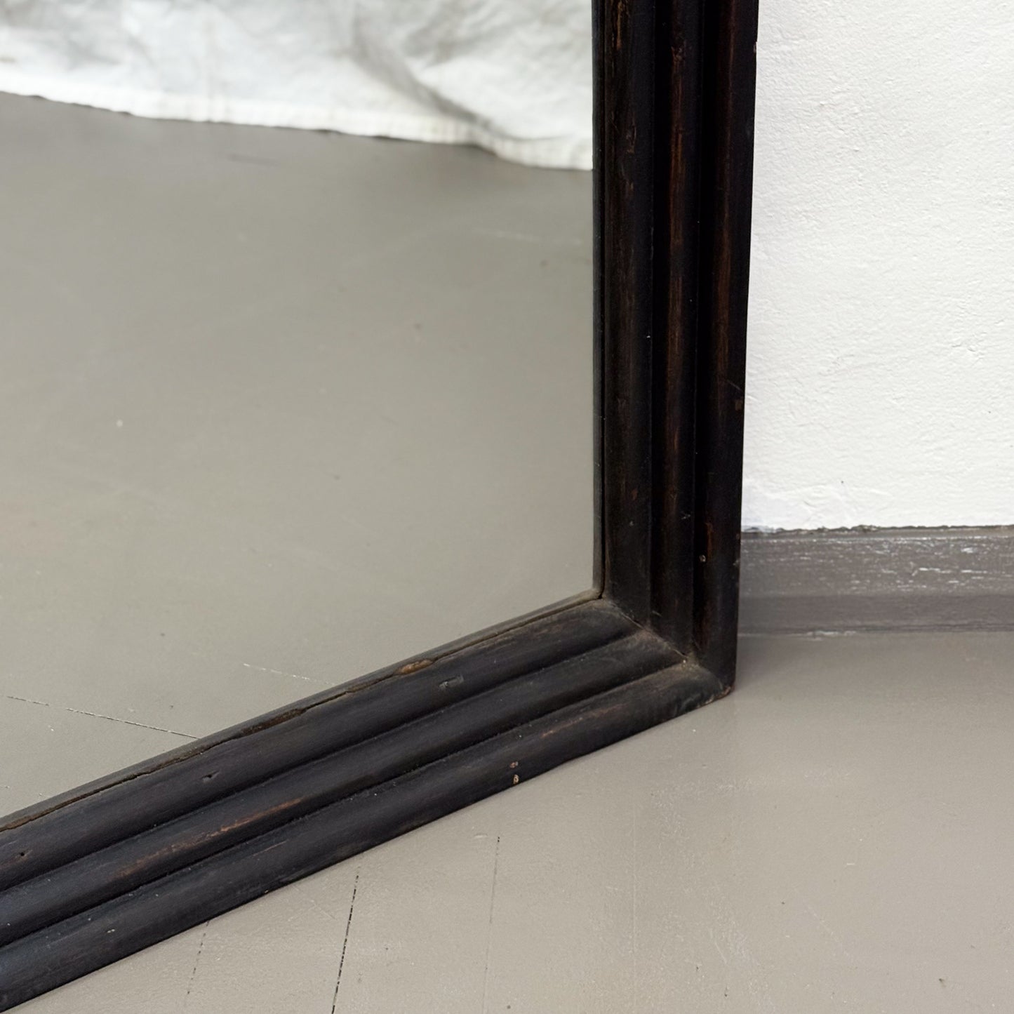Simple Teak Framed Mirror I