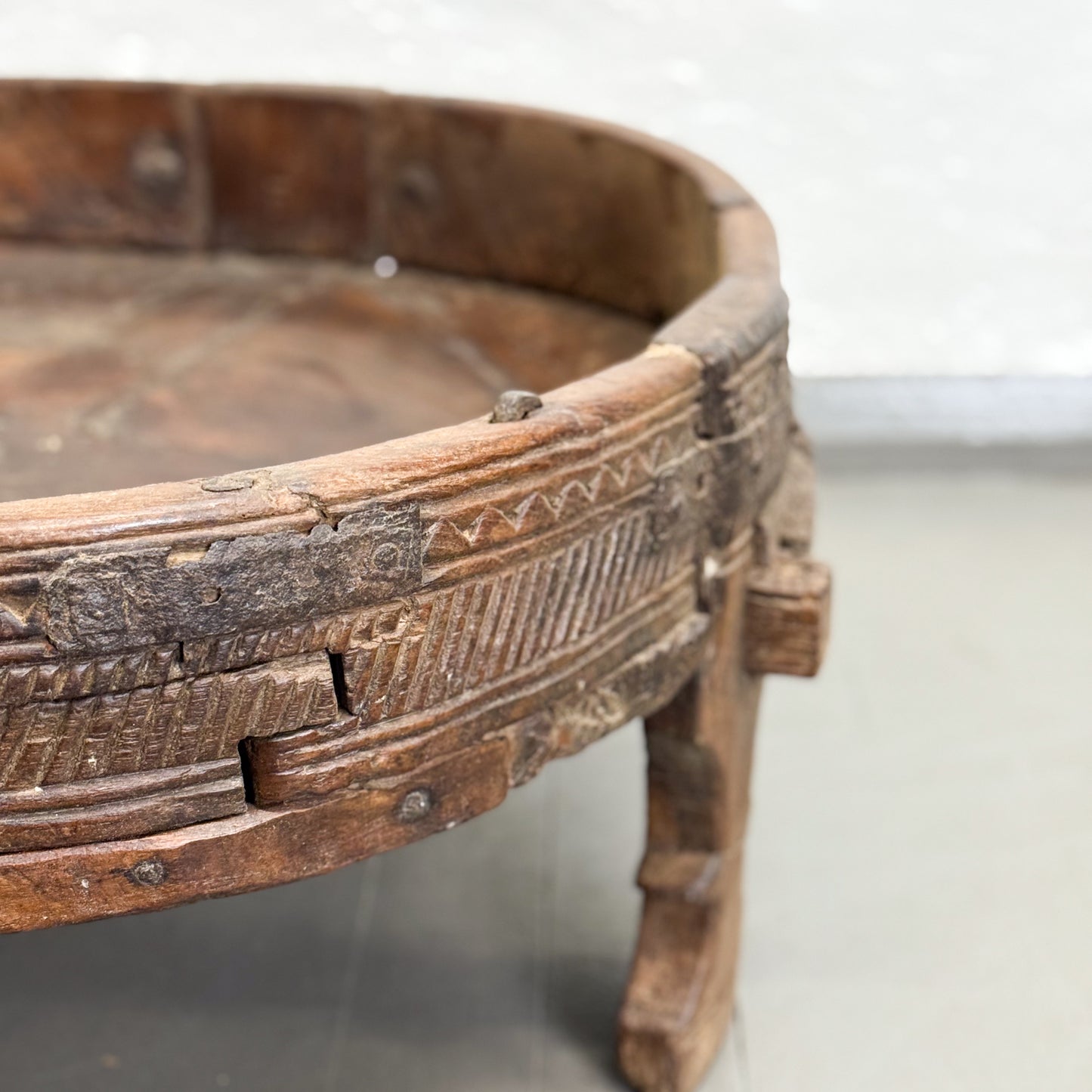 Carved Chakki Grinder II