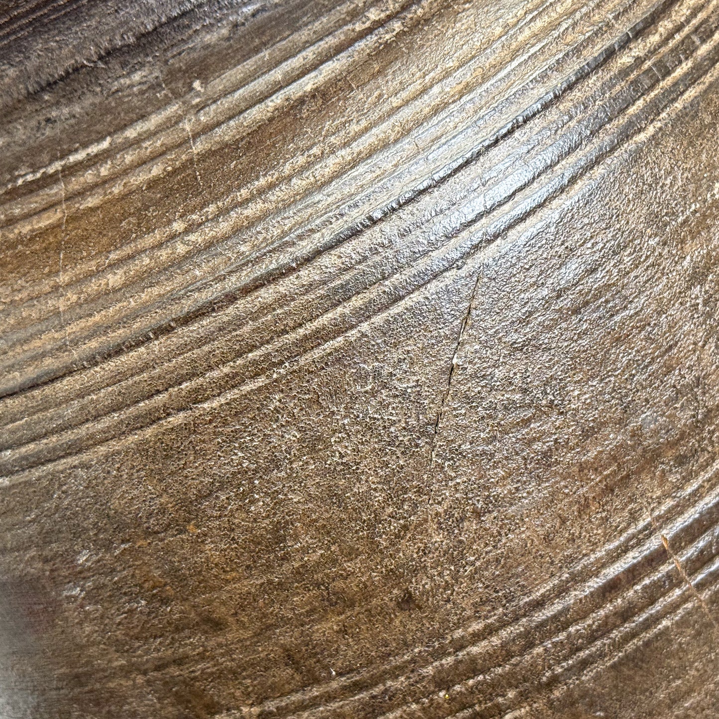 Close-up of a textured surface with horizontal lines