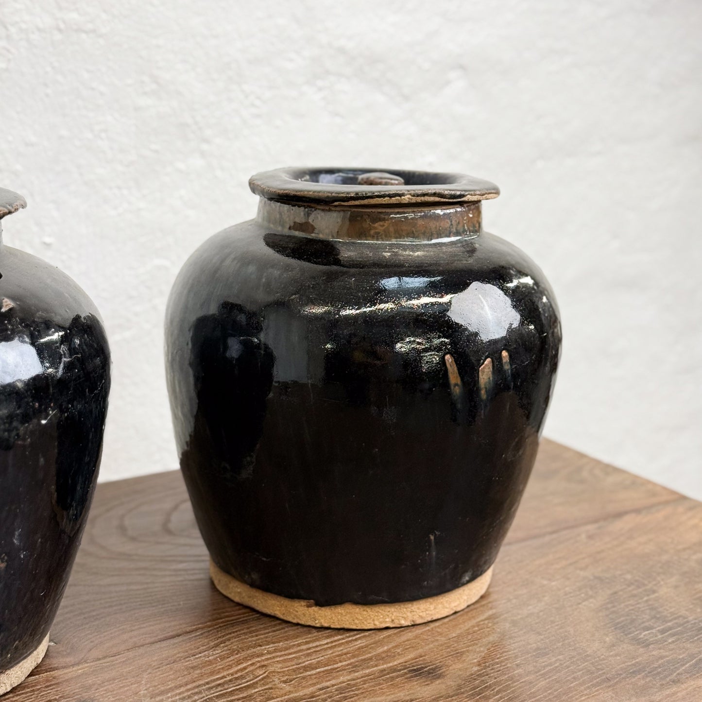 Shanxi Style Glazed Lidded Food Pot