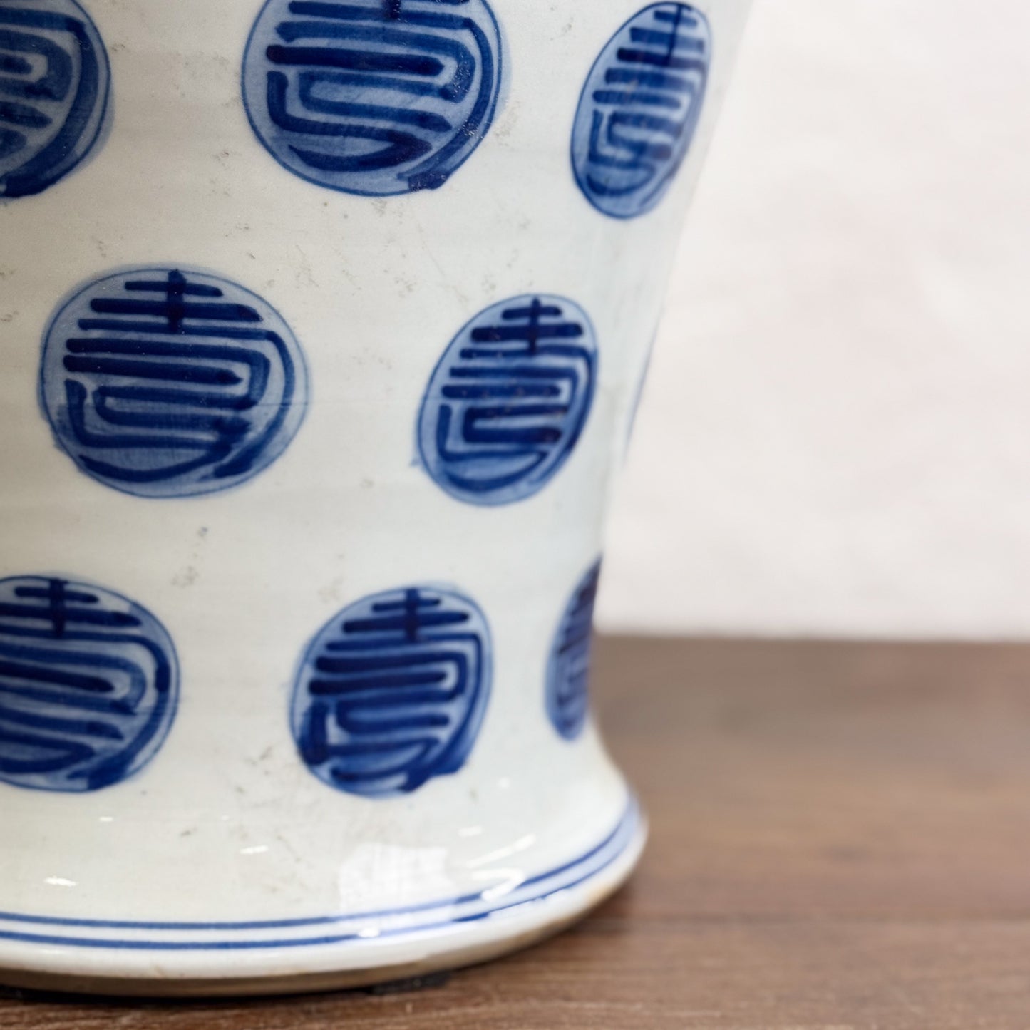 Pair of 'Long Life' Temple Jars