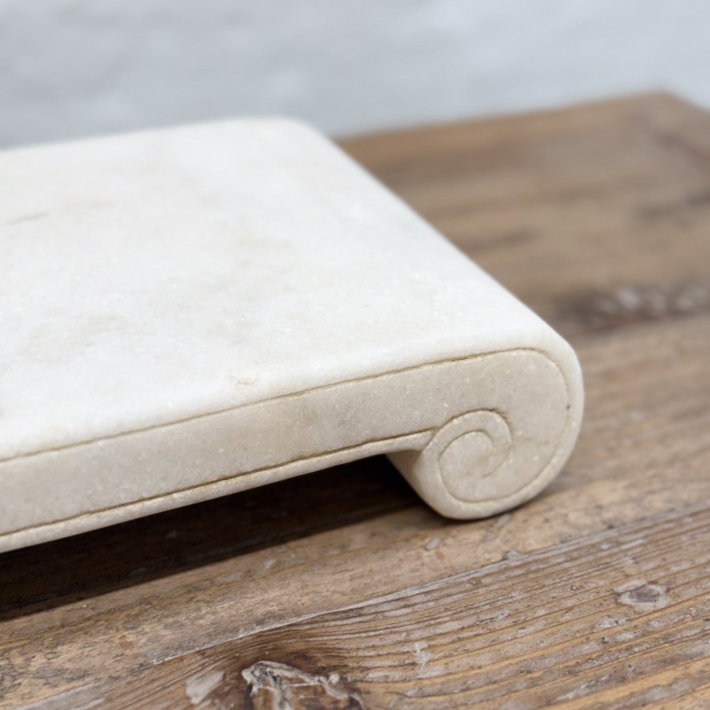 Marble Scroll Stand