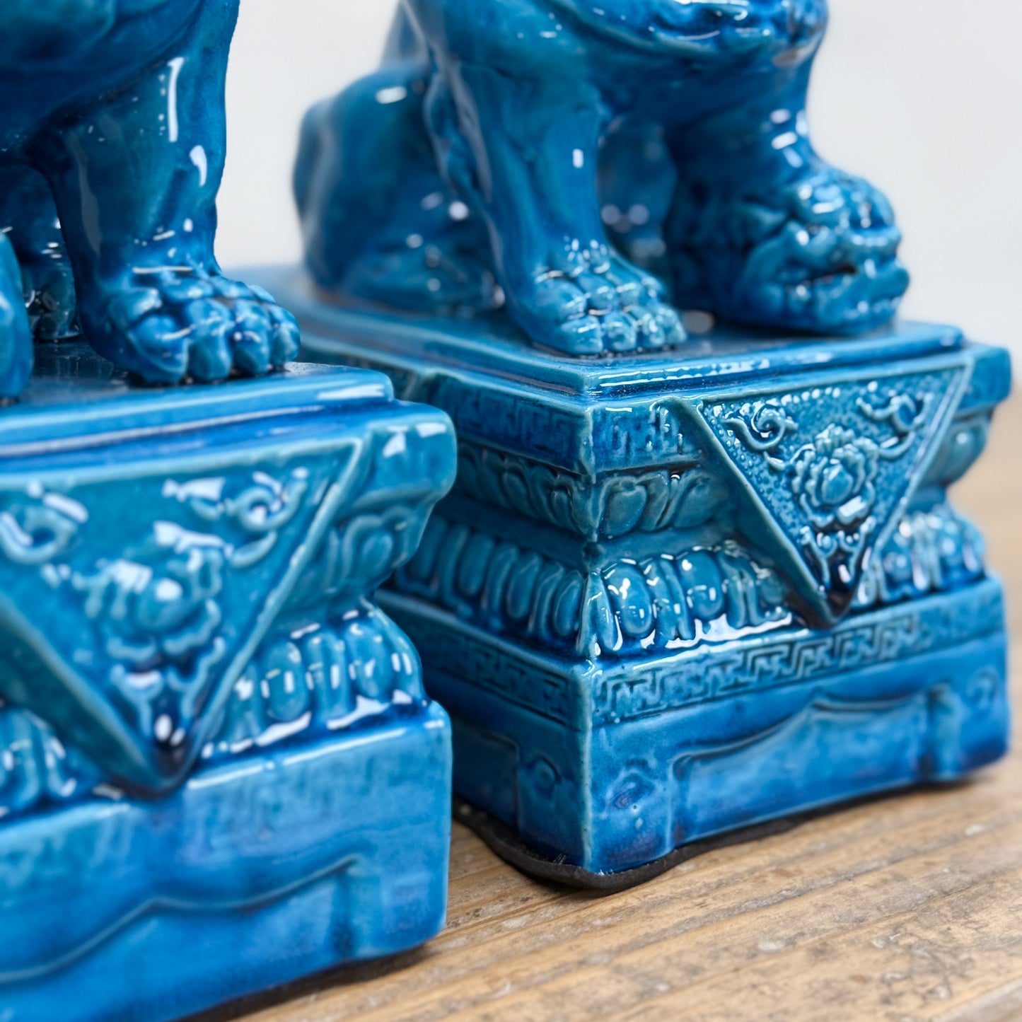 Ornate Foo Dog Pair