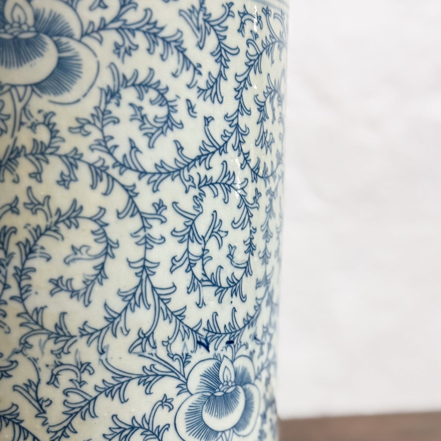 Sweet Pea Vine Porcelain Jar