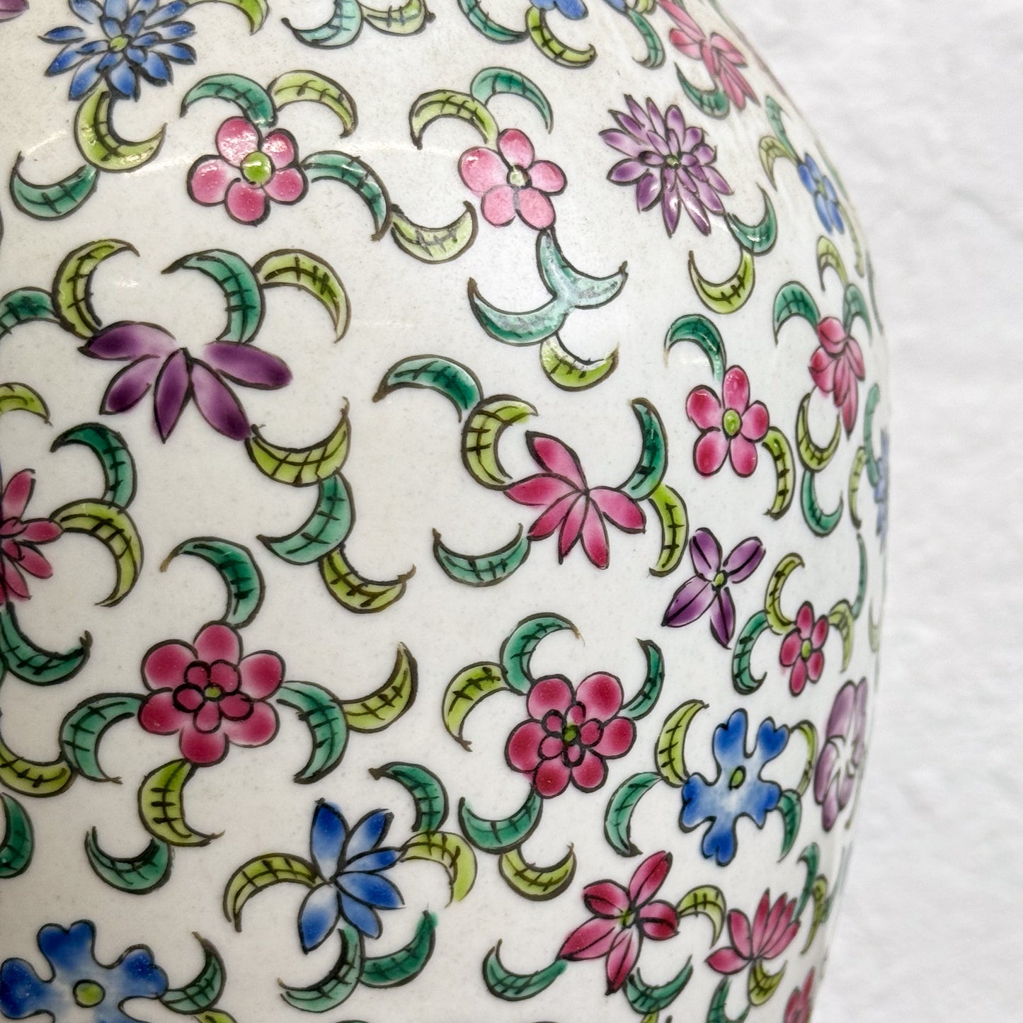Blossoms Porcelain Rouleau Vase