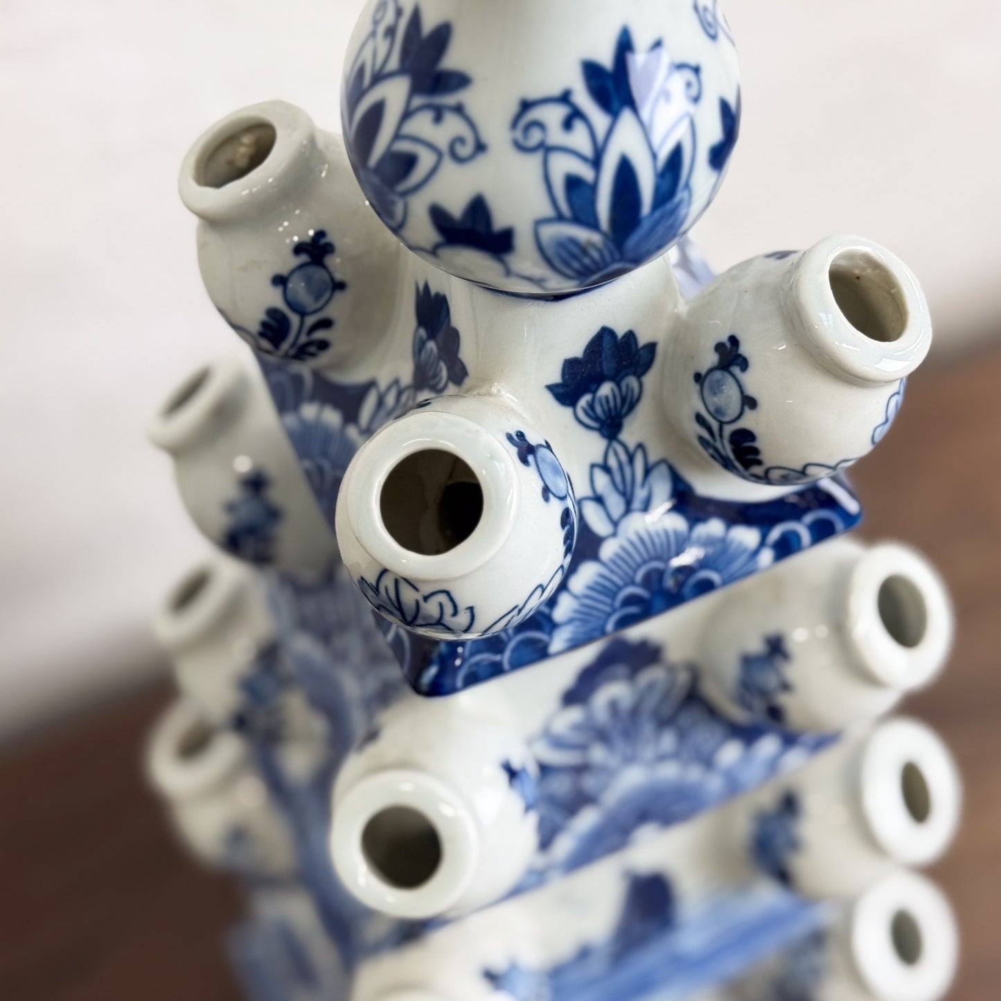 Porcelain Pagoda Tulip Vase I