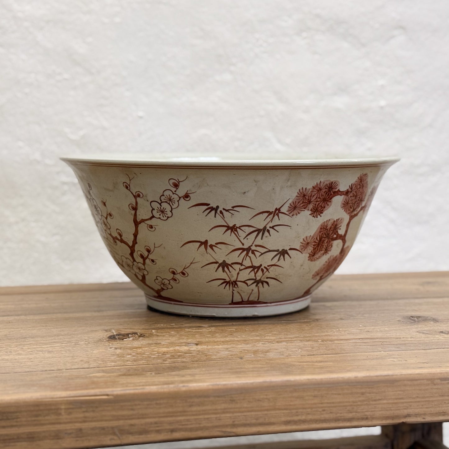 Three Friends of Winter Porcelain Bowl