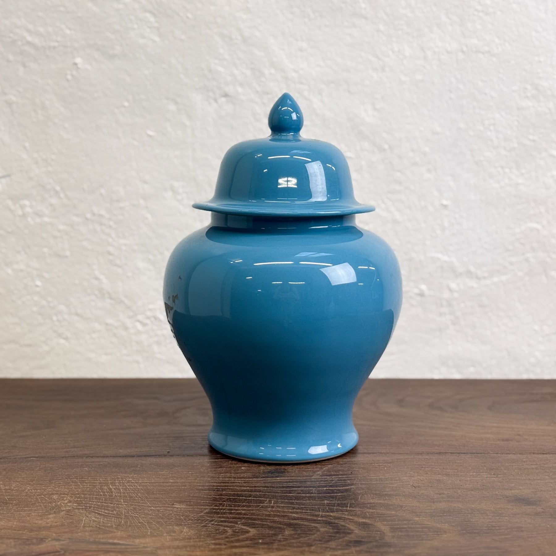 Simple Blue Temple Jar