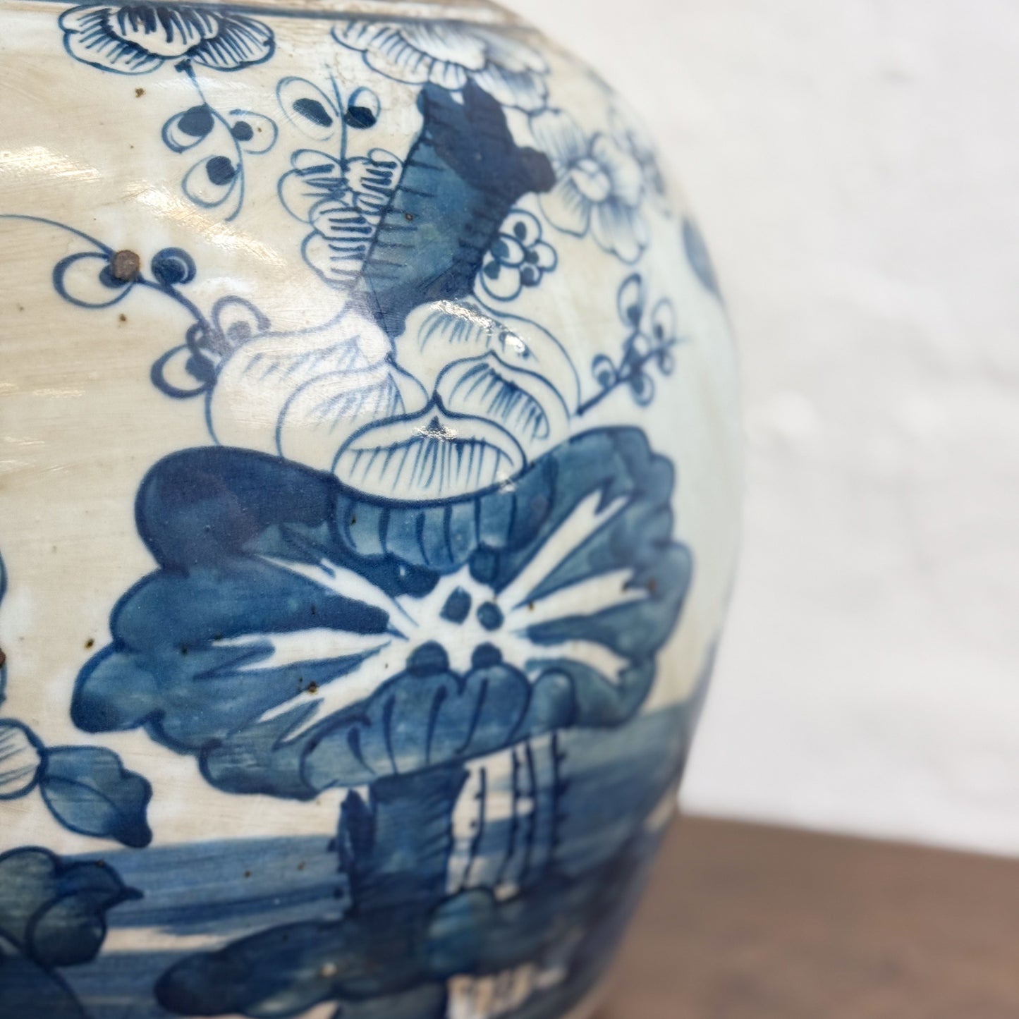 Peony & Lily Porcelain Ginger Jar