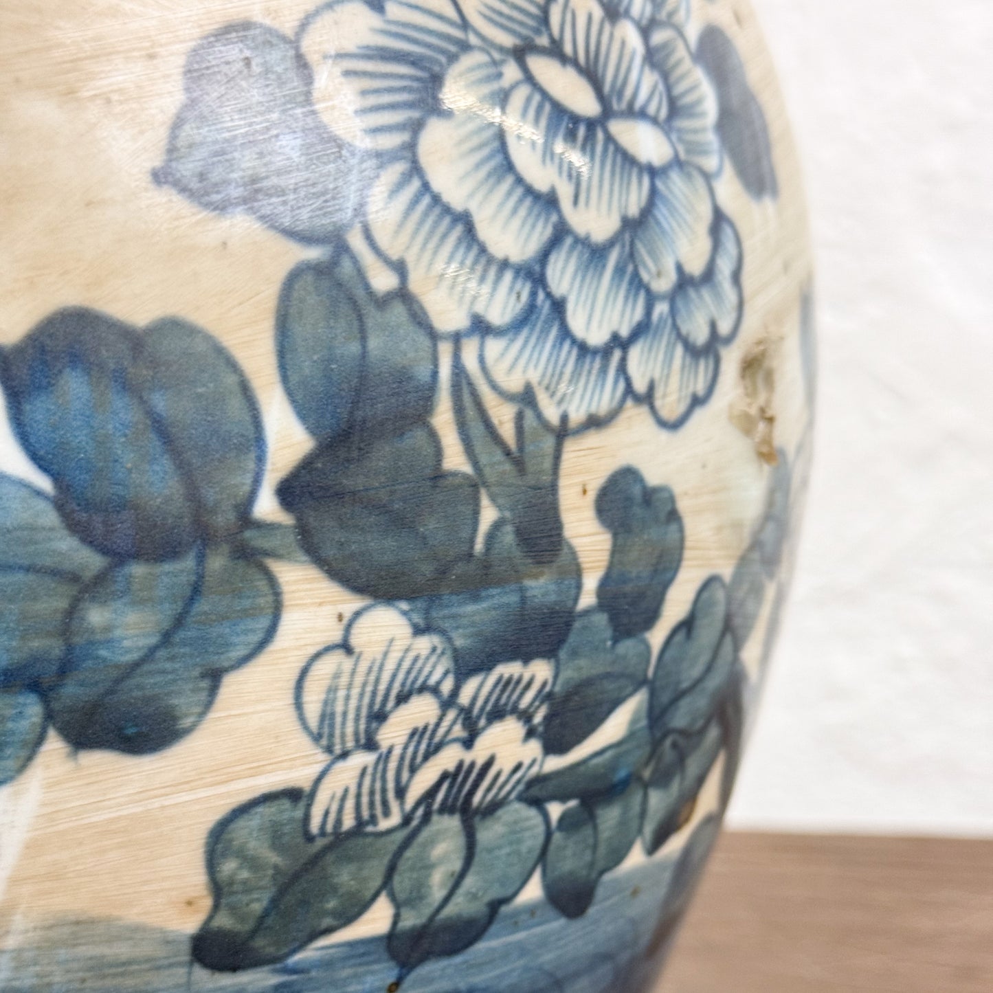 Peony & Lily Porcelain Ginger Jar
