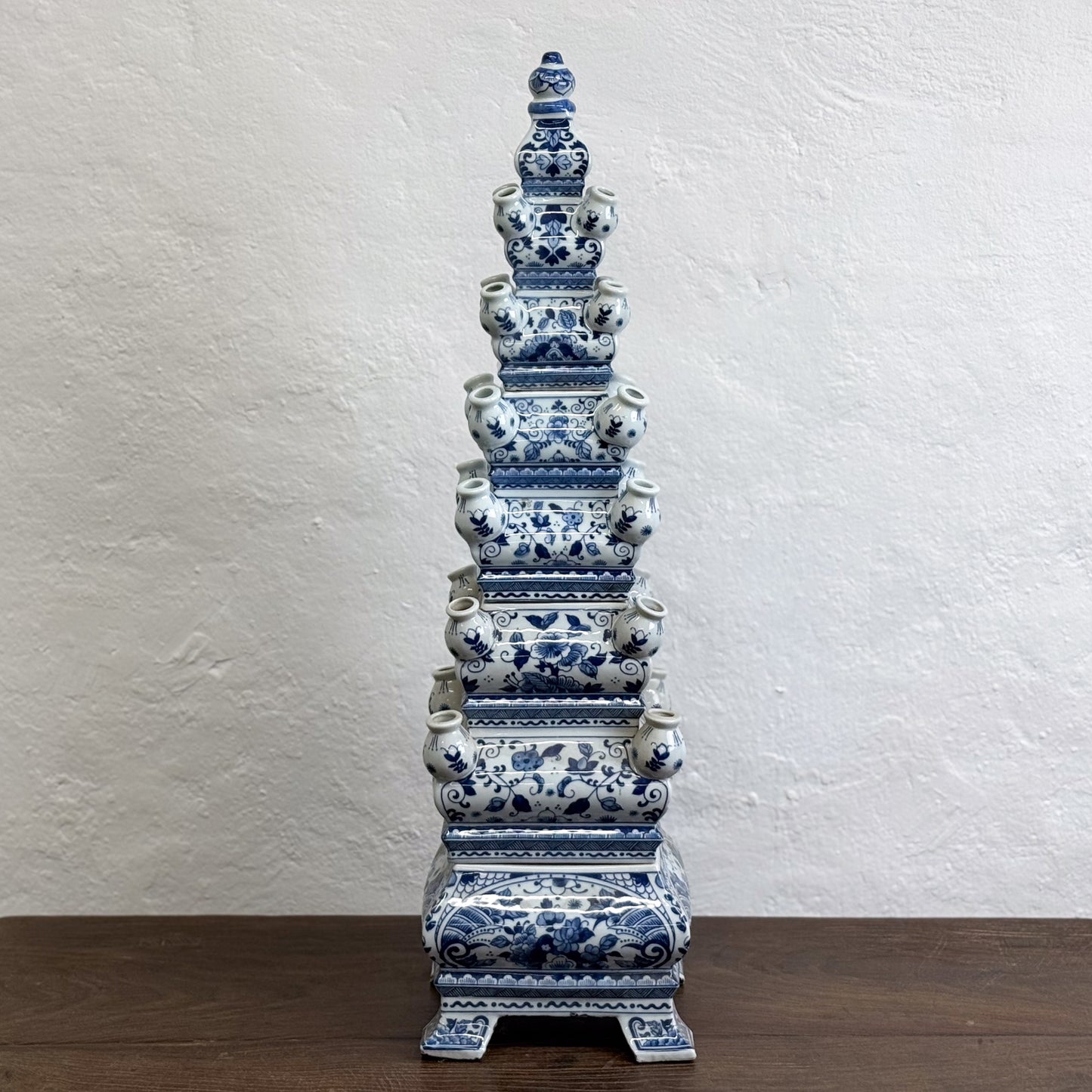 Porcelain Pagoda Tulip Vase I