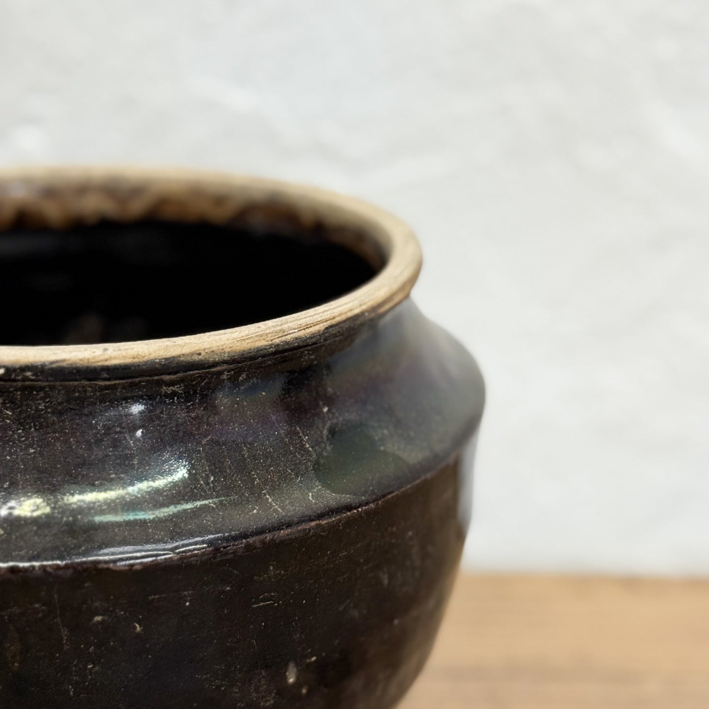 Squat Shanxi Style Glazed Pot