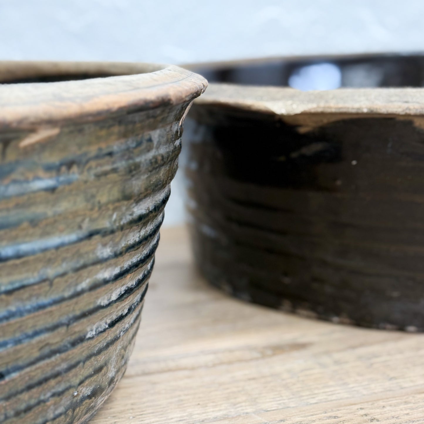 Large Shanxi Style Glazed Bowl