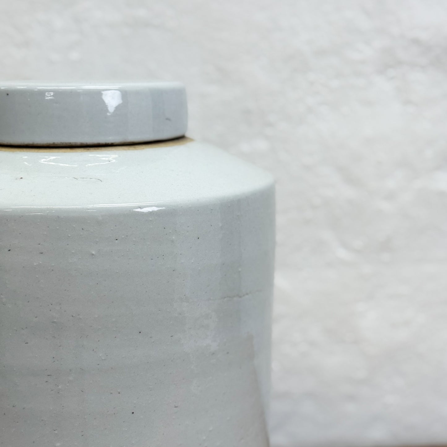 White Ceramic Jar