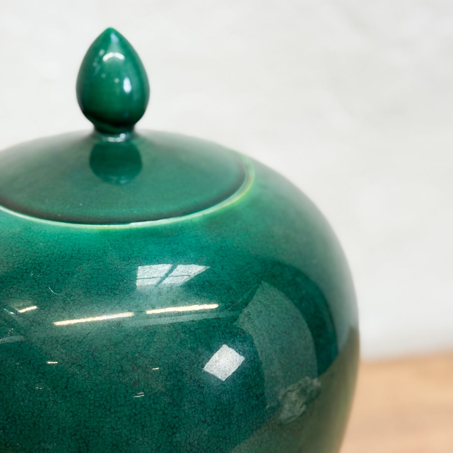 Emerald Green Melon Jar