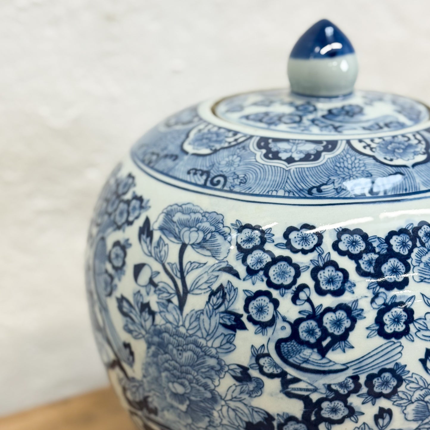 Plum Blossom Porcelain Ginger Jar