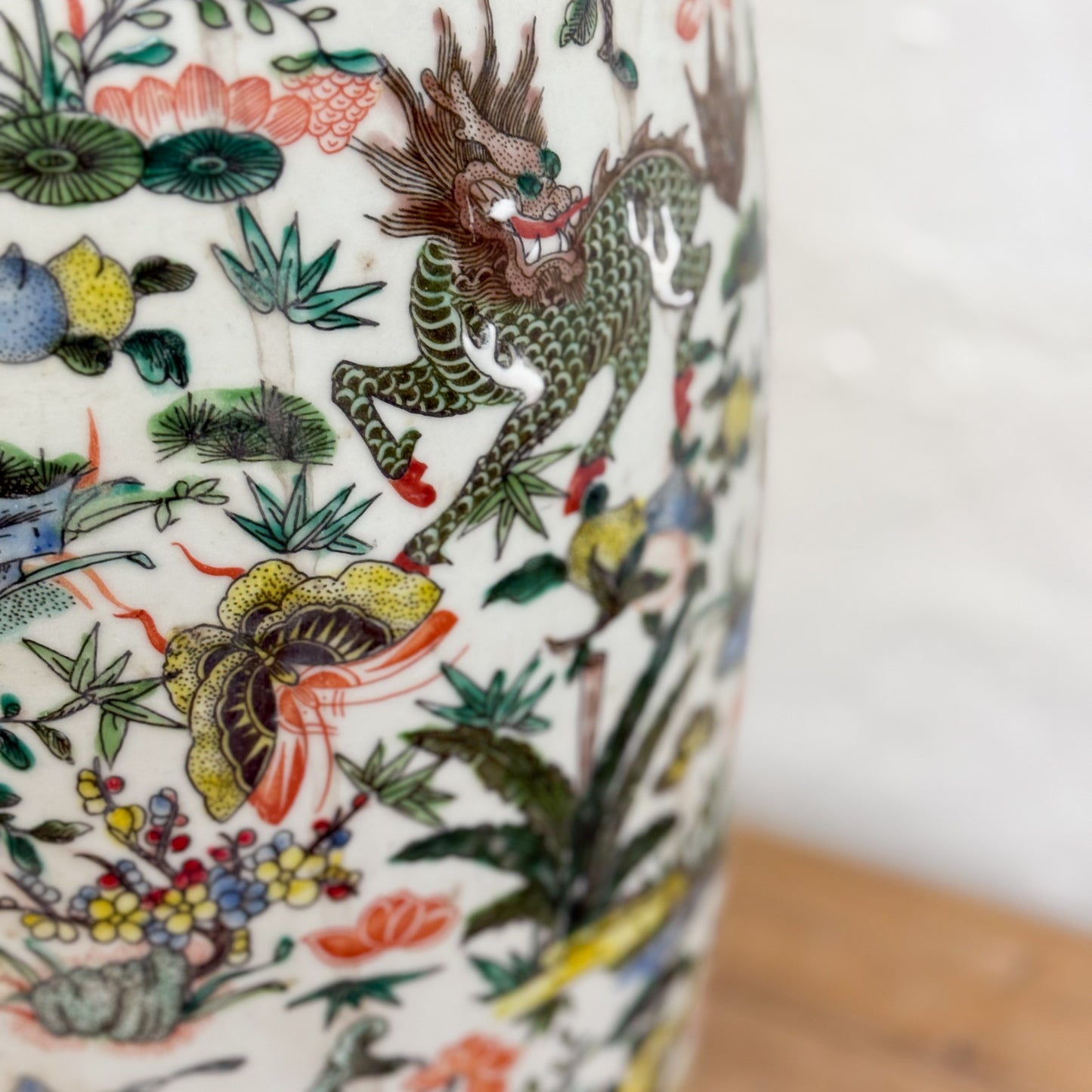 Large Porcelain Yen-Yen Vase