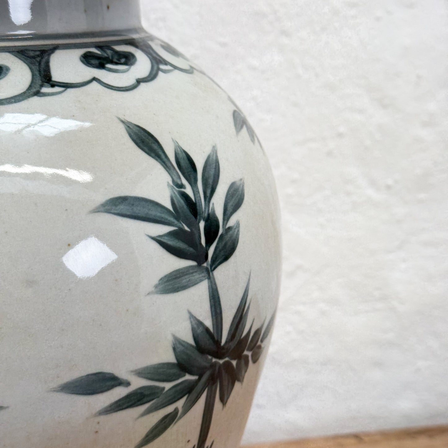Bamboo Porcelain Temple Jar