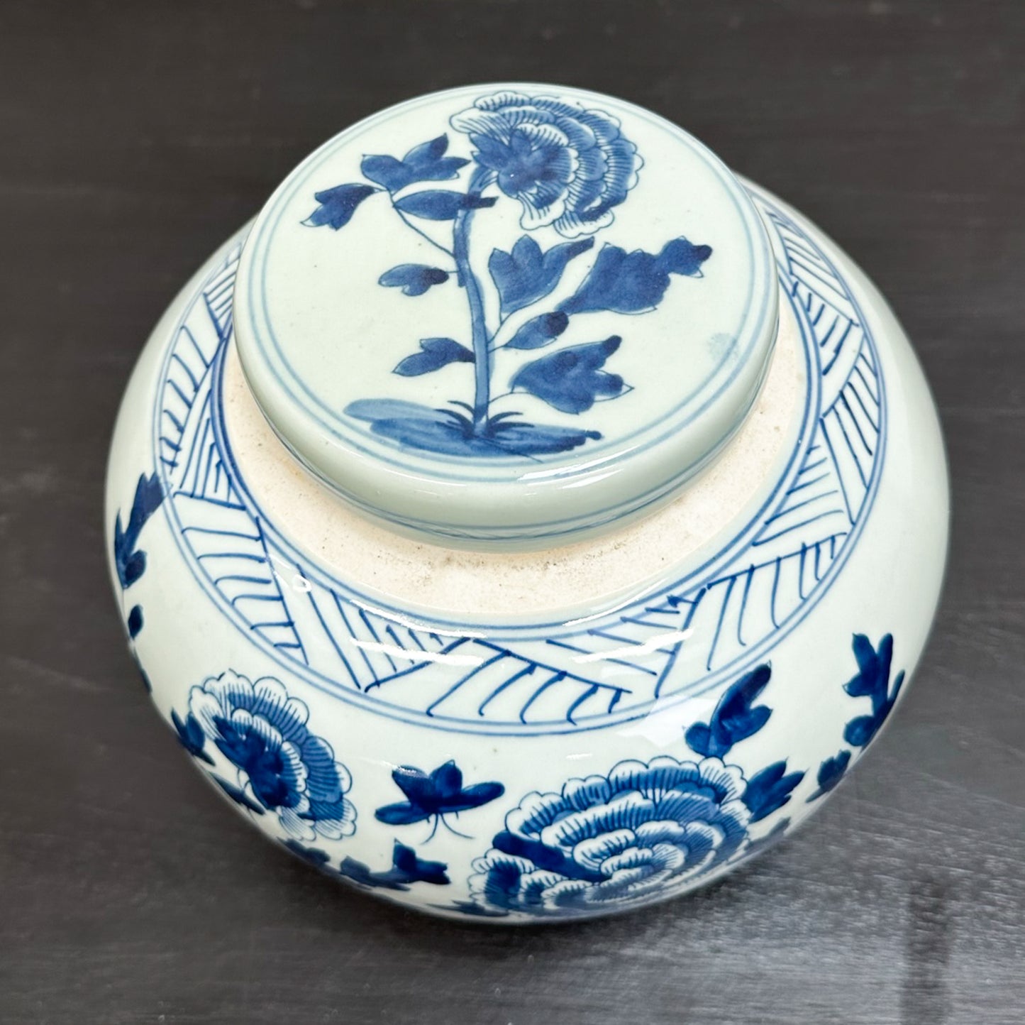 Peony Bouquet Porcelain Ginger Jar
