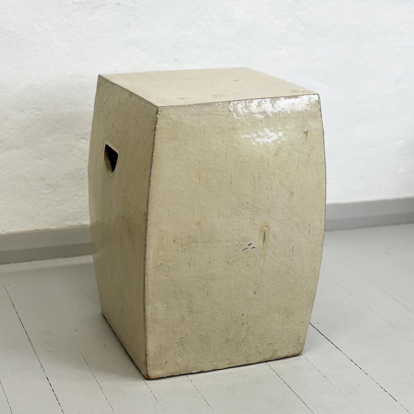 Simple Square Porcelain Stool