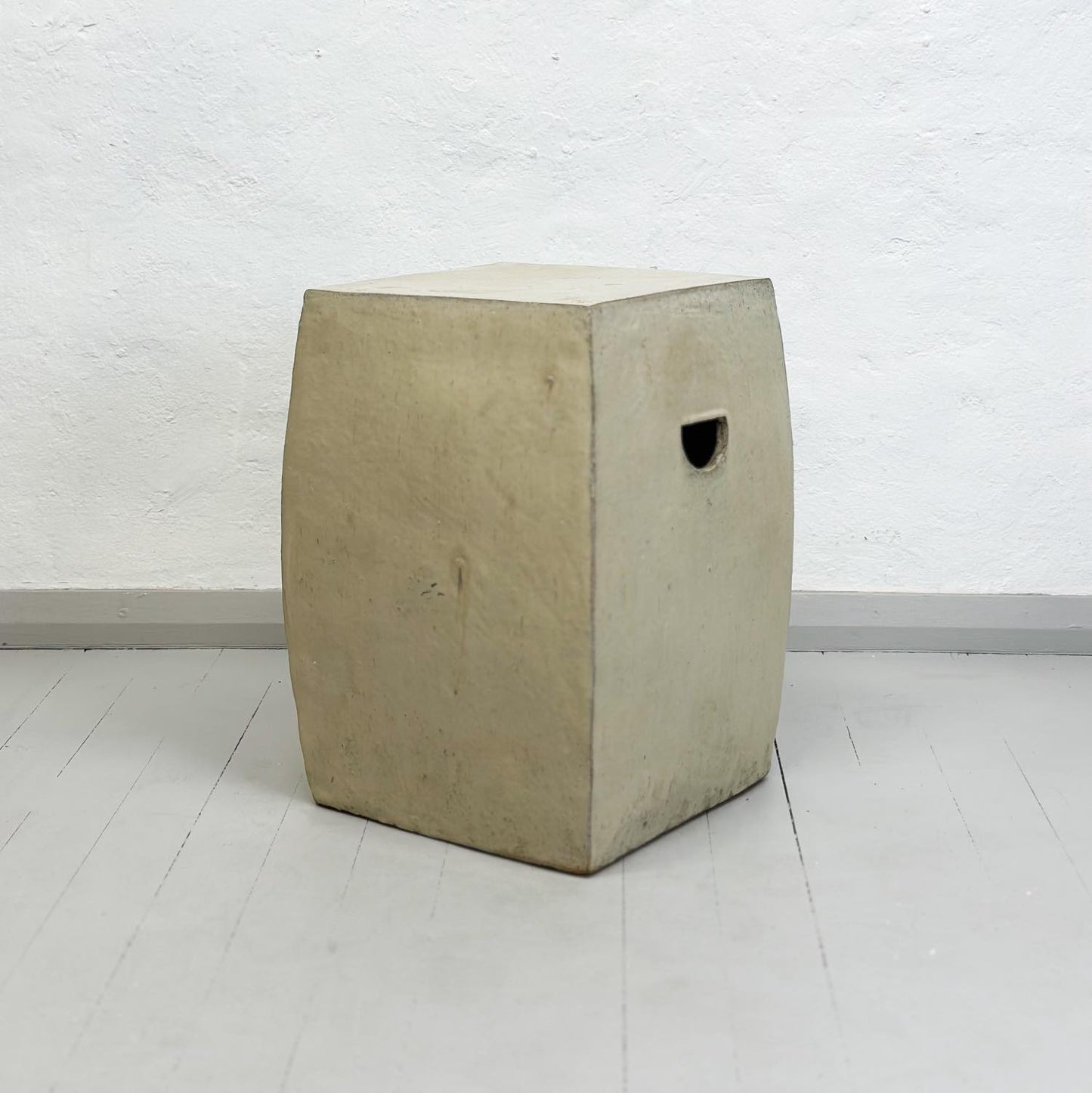 Simple Square Porcelain Stool
