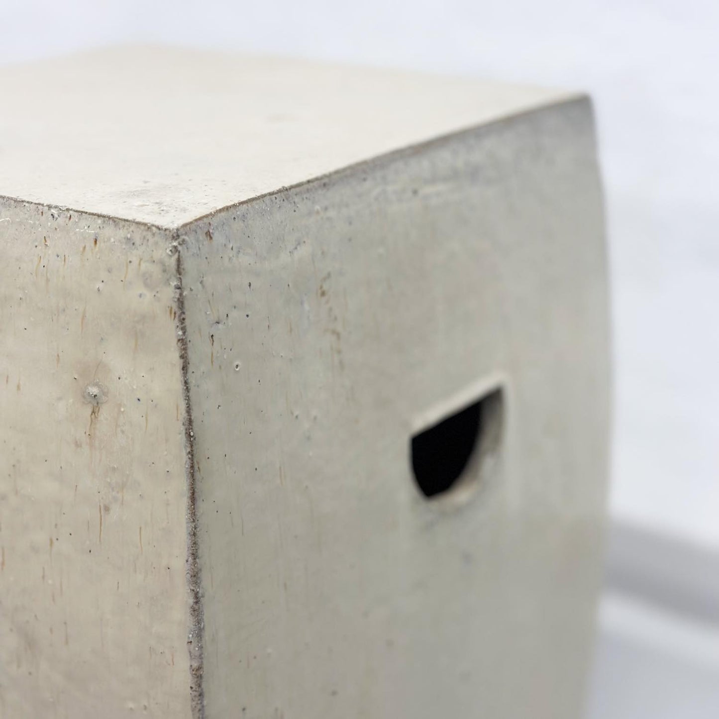 Simple Square Porcelain Stool