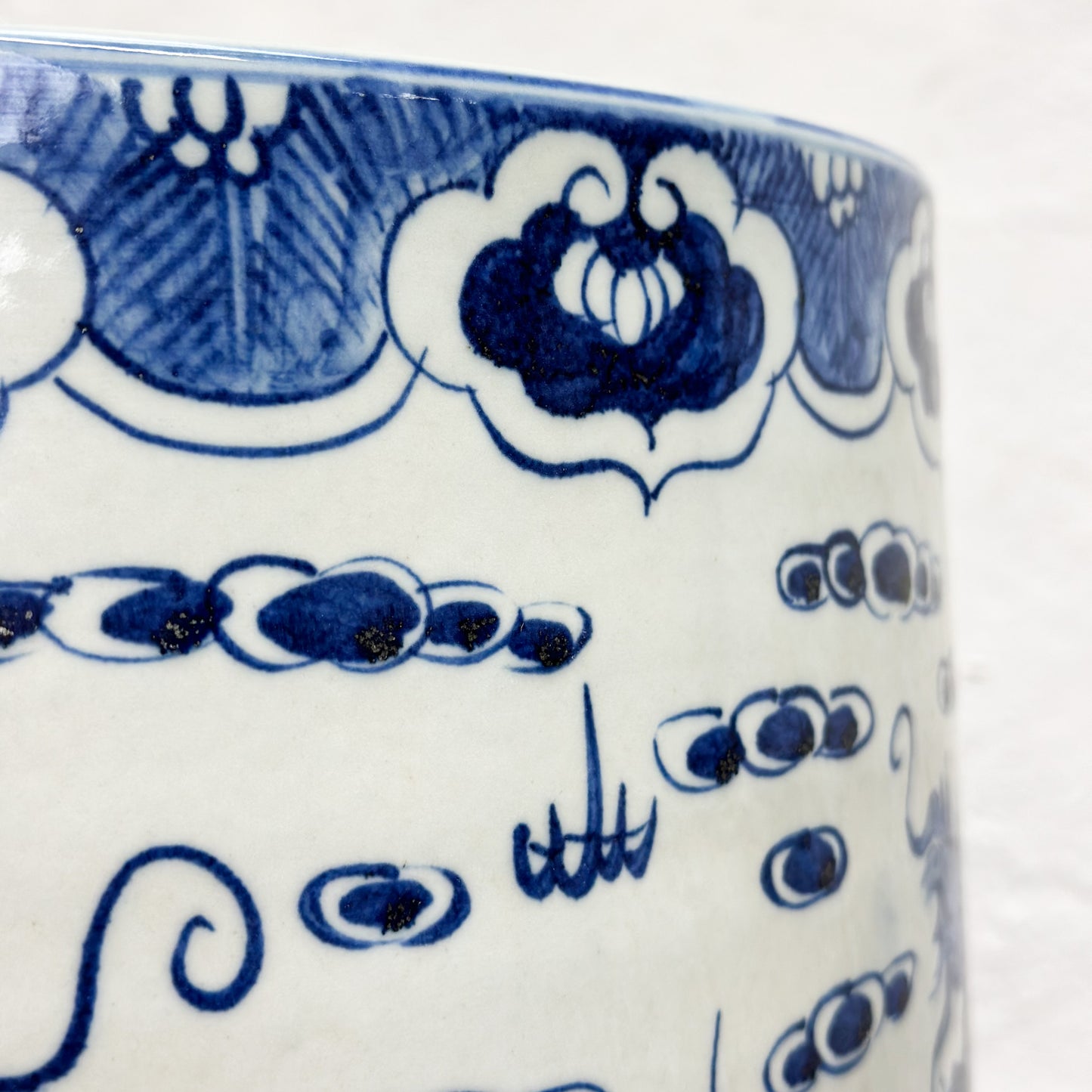 Dragon & Cloud Porcelain Planter