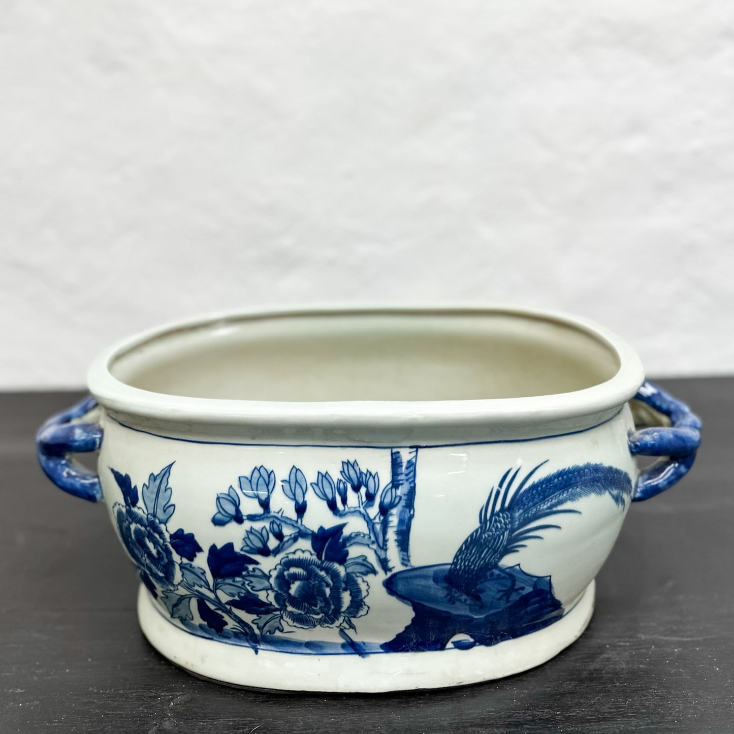Birds & Peonies Porcelain Baby Bath