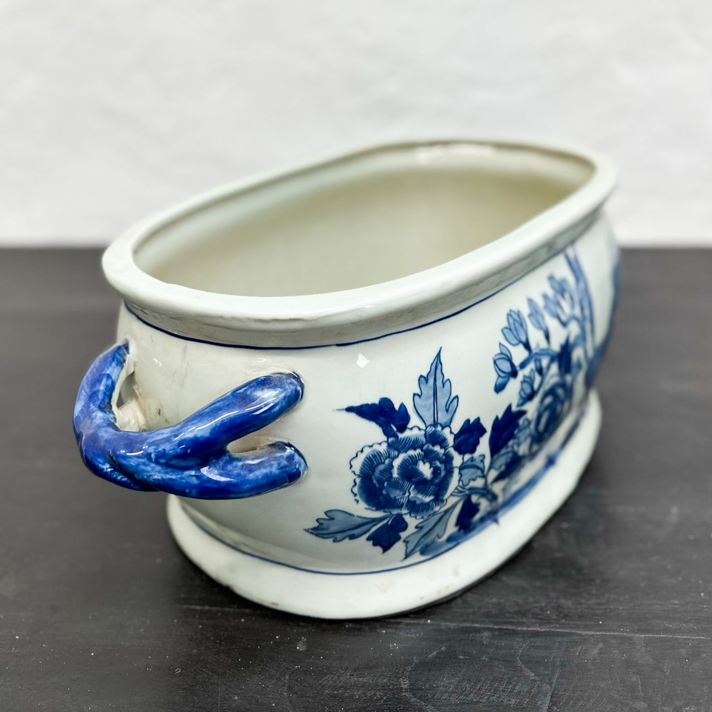 Birds & Peonies Porcelain Baby Bath