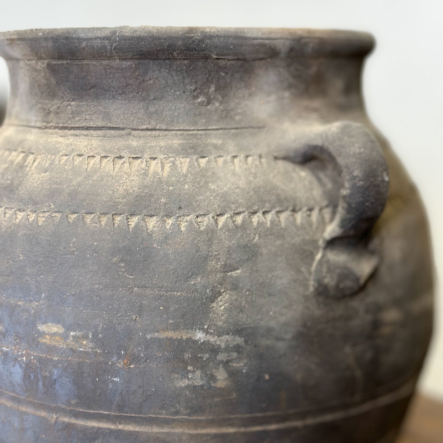 Patterned Tofu Pot with Handles