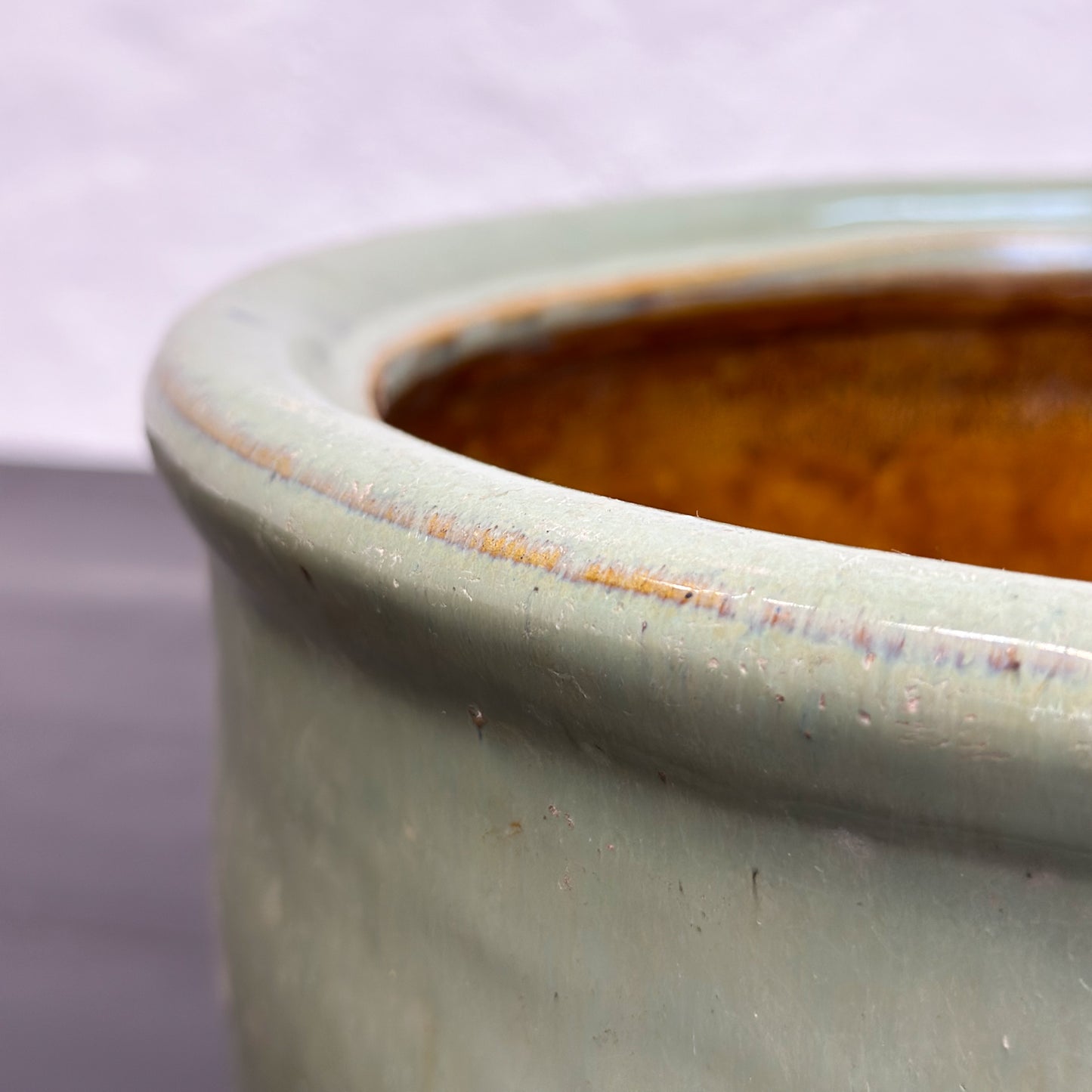 Old Celadon Planter Bowl